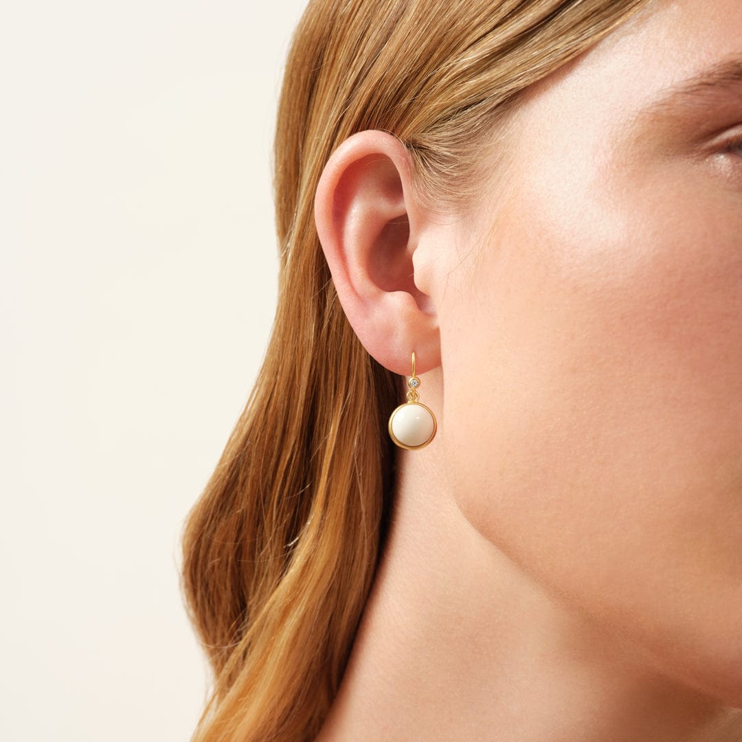 Julie Sandlau Øreringe Prime øreringe Ivory krystal - forgyldt HKS181GDIVCRCZ