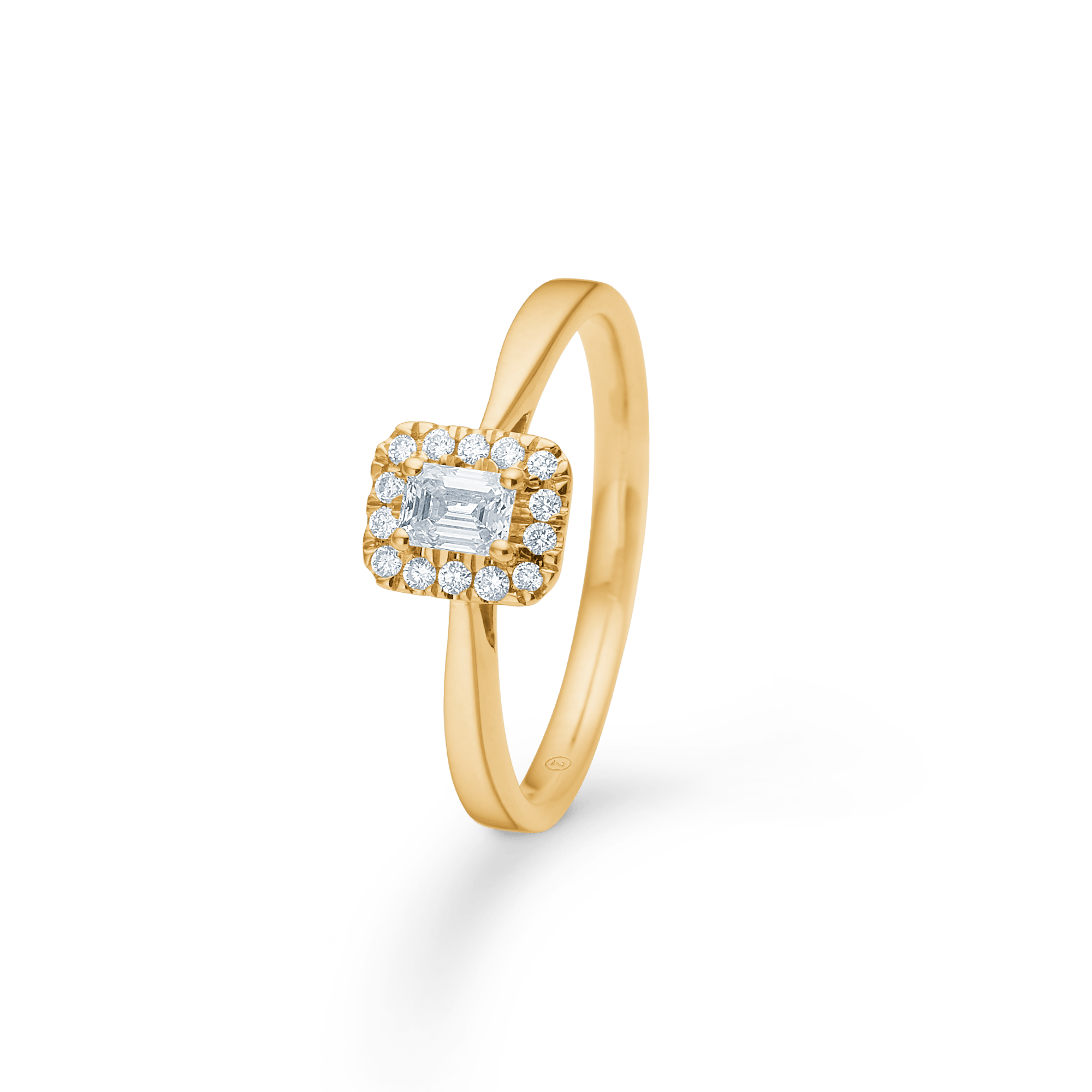 jwlry essentials Diamond Dream baguette ring - 14 karat