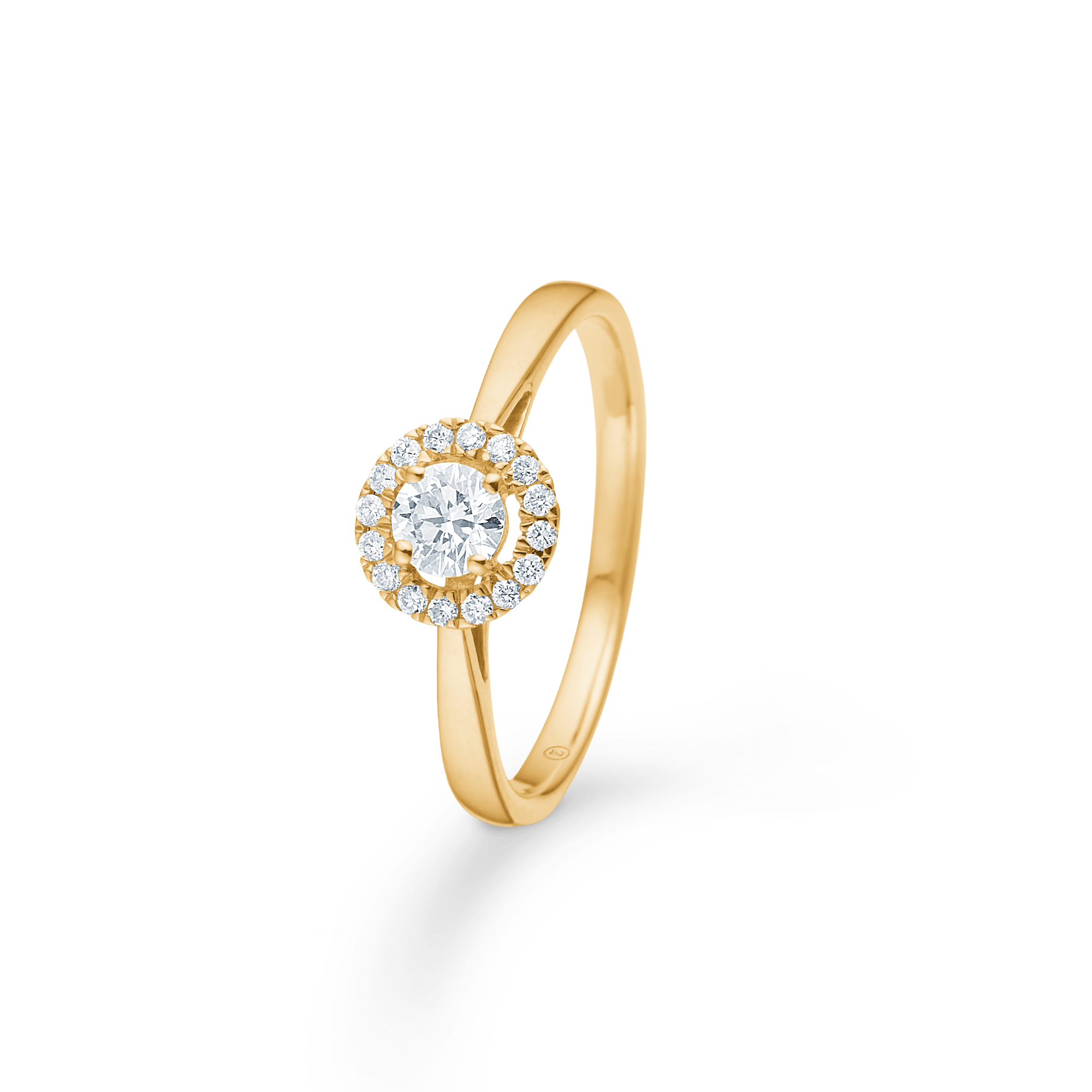 jwlry essentials Diamond Dream lille rosette ring - 14 karat