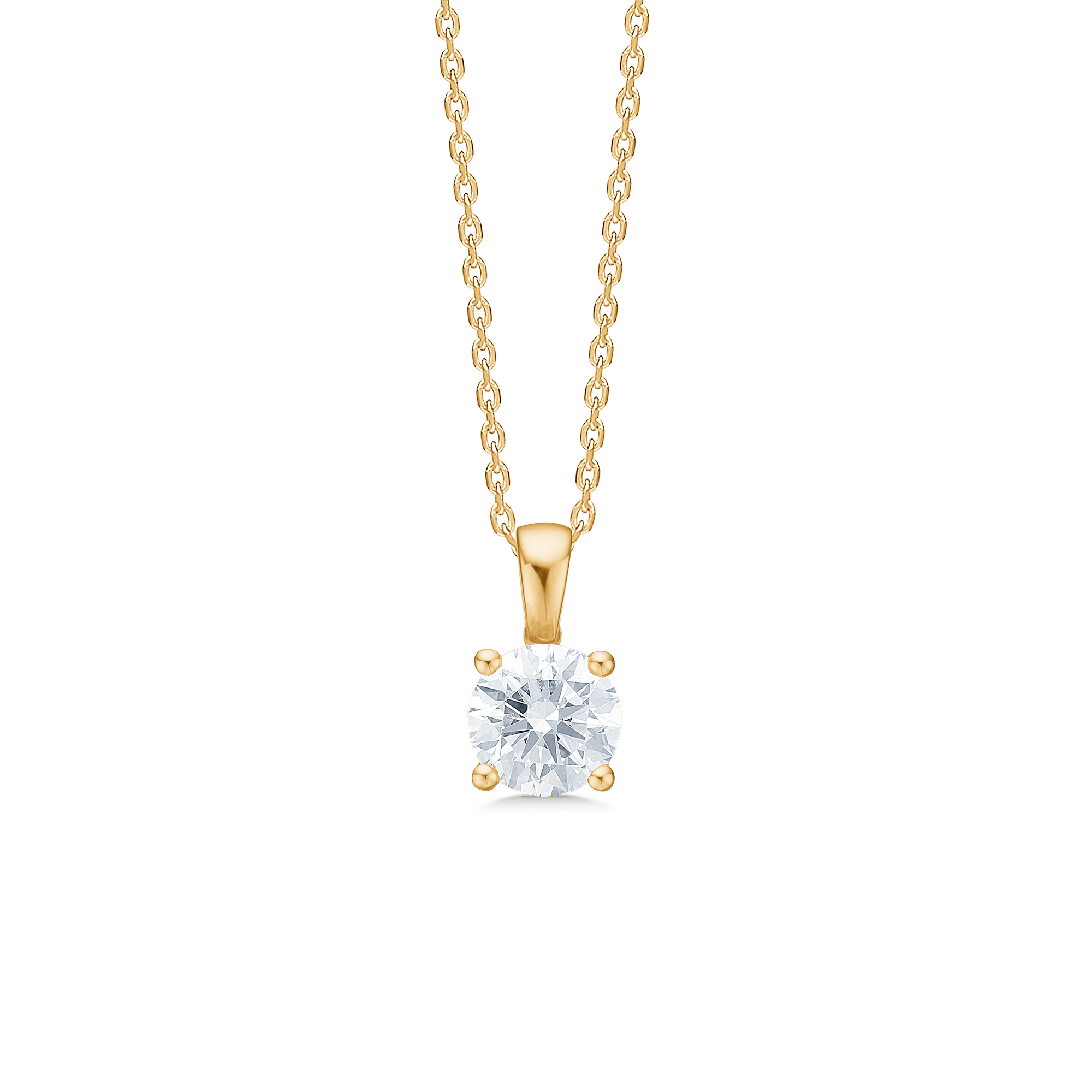 jwlry essentials Diamond Dream solitaire vedhæng - 14 karat 01-531001