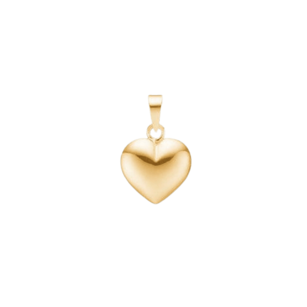 jwlry essentials Vedhæng Hjertevedhæng medium 11 mm - 8 karat guld 8330531