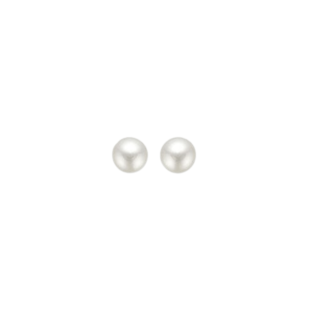 jwlry essentials Øreringe Ørestikker med kulturperle 6 mm - 9 karat guld 8313206