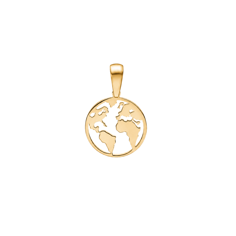 jwlry essentials Vedhæng Vedhæng The World - 9 karat guld 8330546