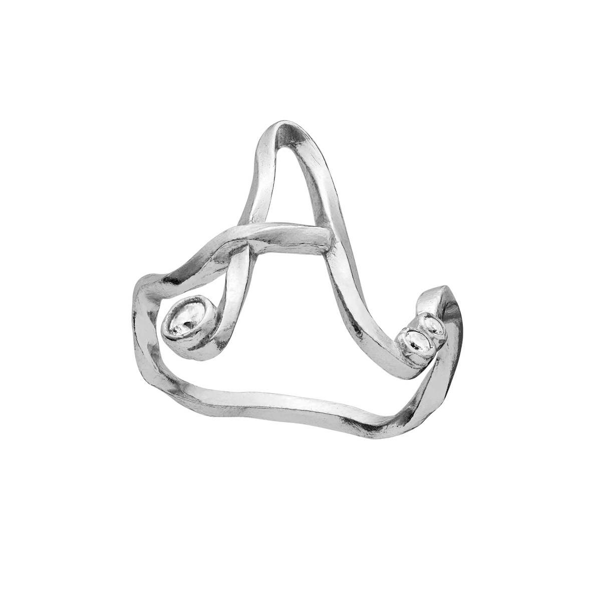 Maanesten Ringe A Alphabet Ring - sølv