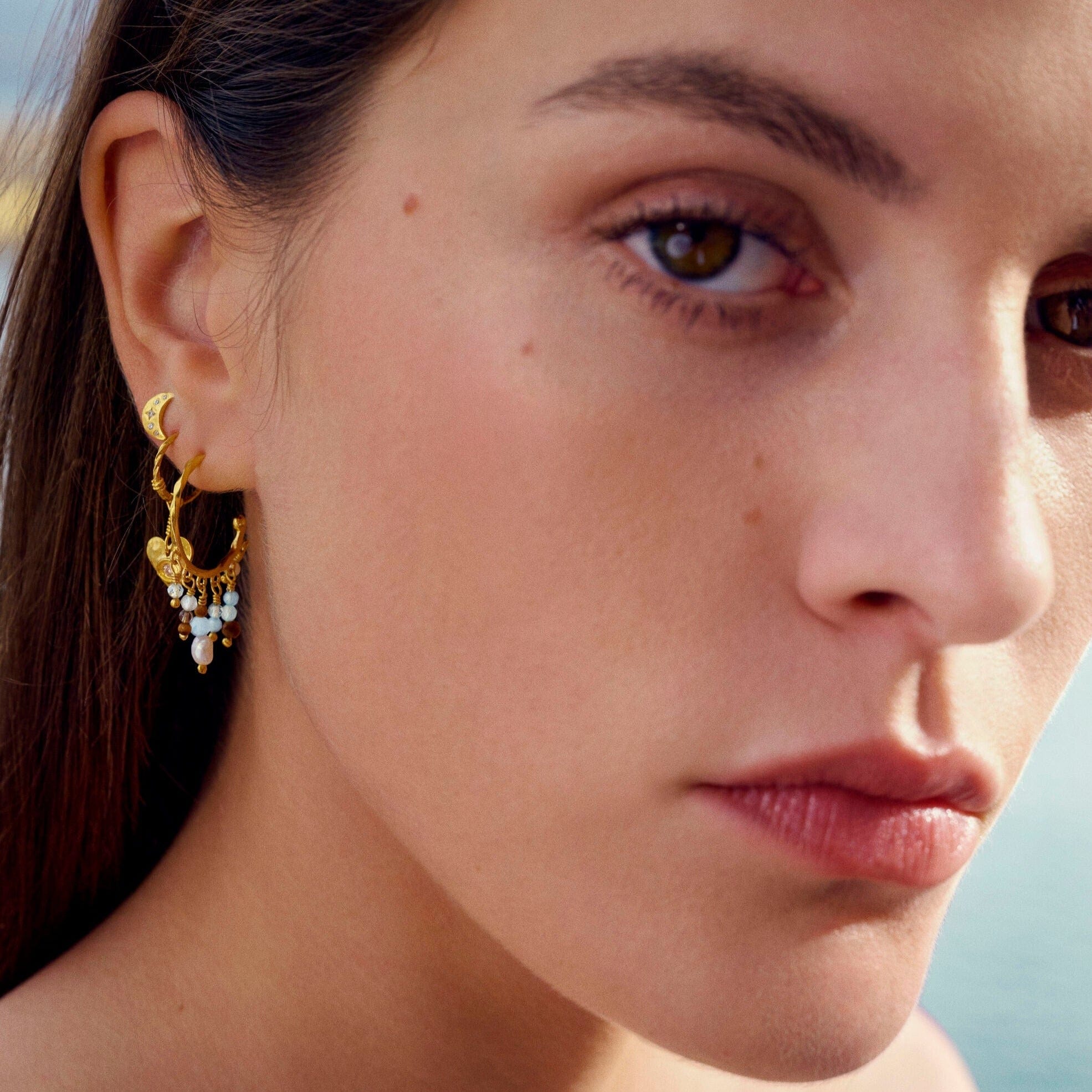 Maanesten Øreringe Aega Ørestik 9857a