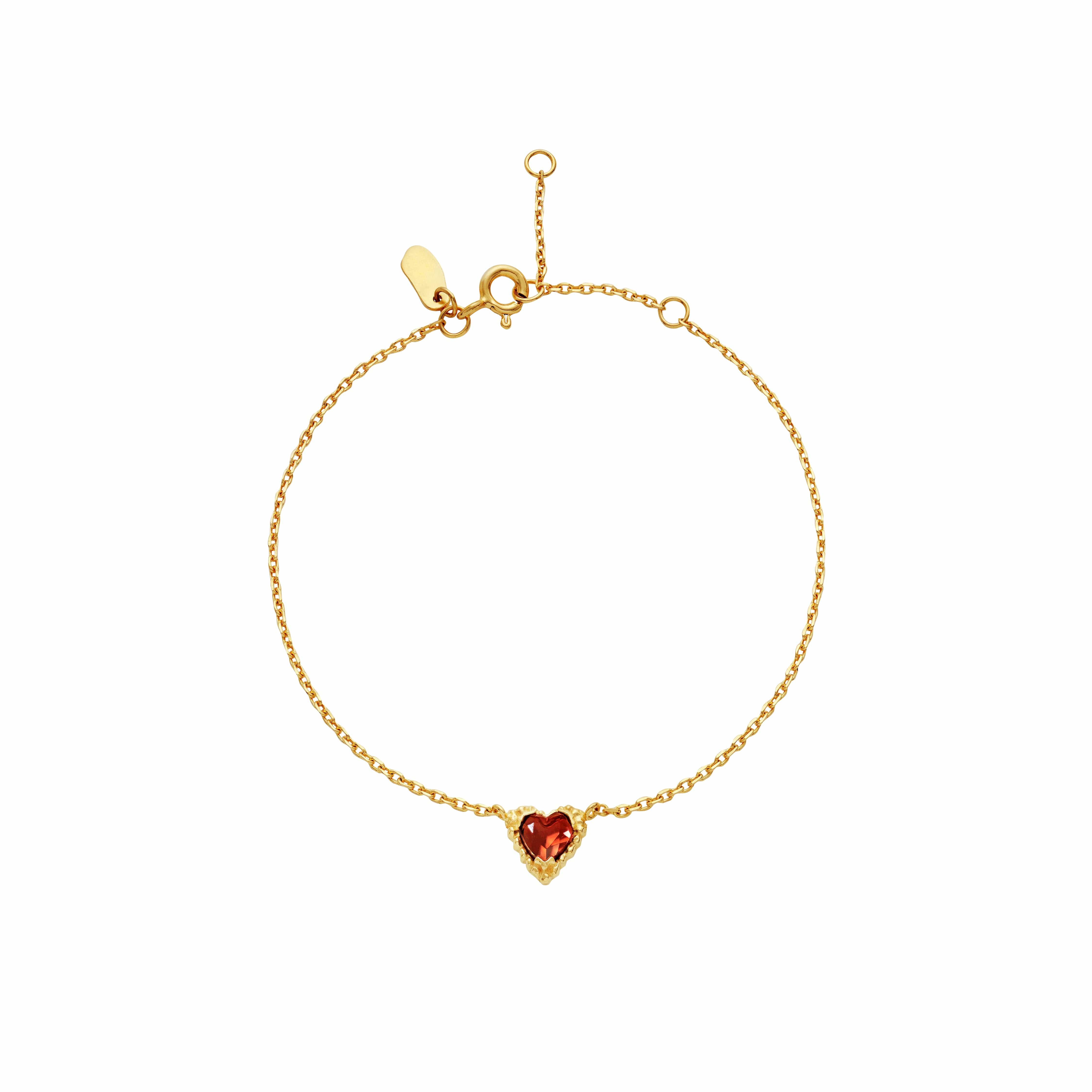 Maanesten Armbånd Amore armbånd med hjerte - forgyldt 8693a