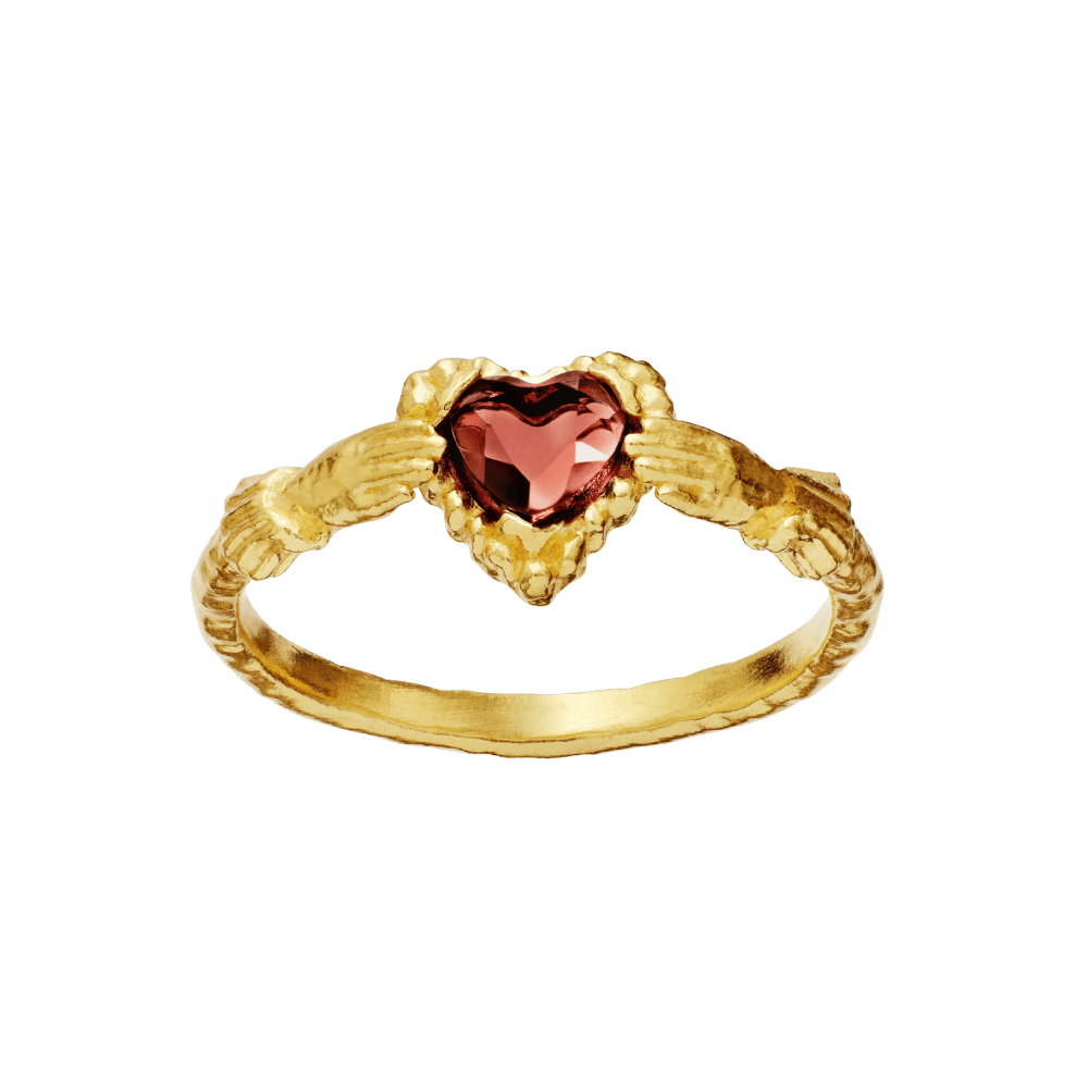Maanesten Ringe Capulet Ring med hjerte - forgyldt