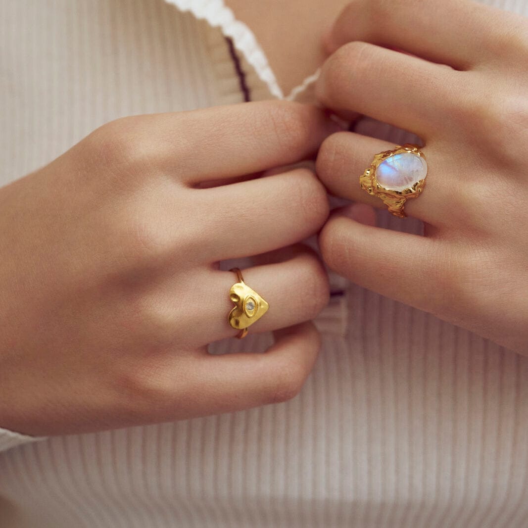 Maanesten Ringe Cassia ring - forgyldt