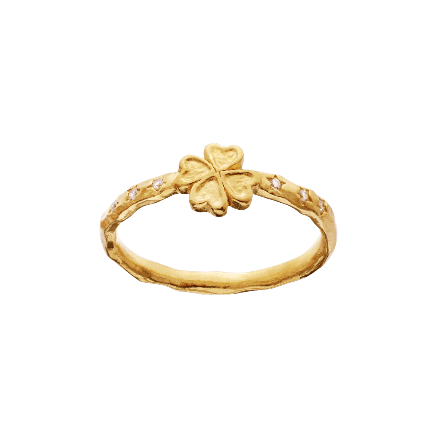 Maanesten Clover ring - forgyldt