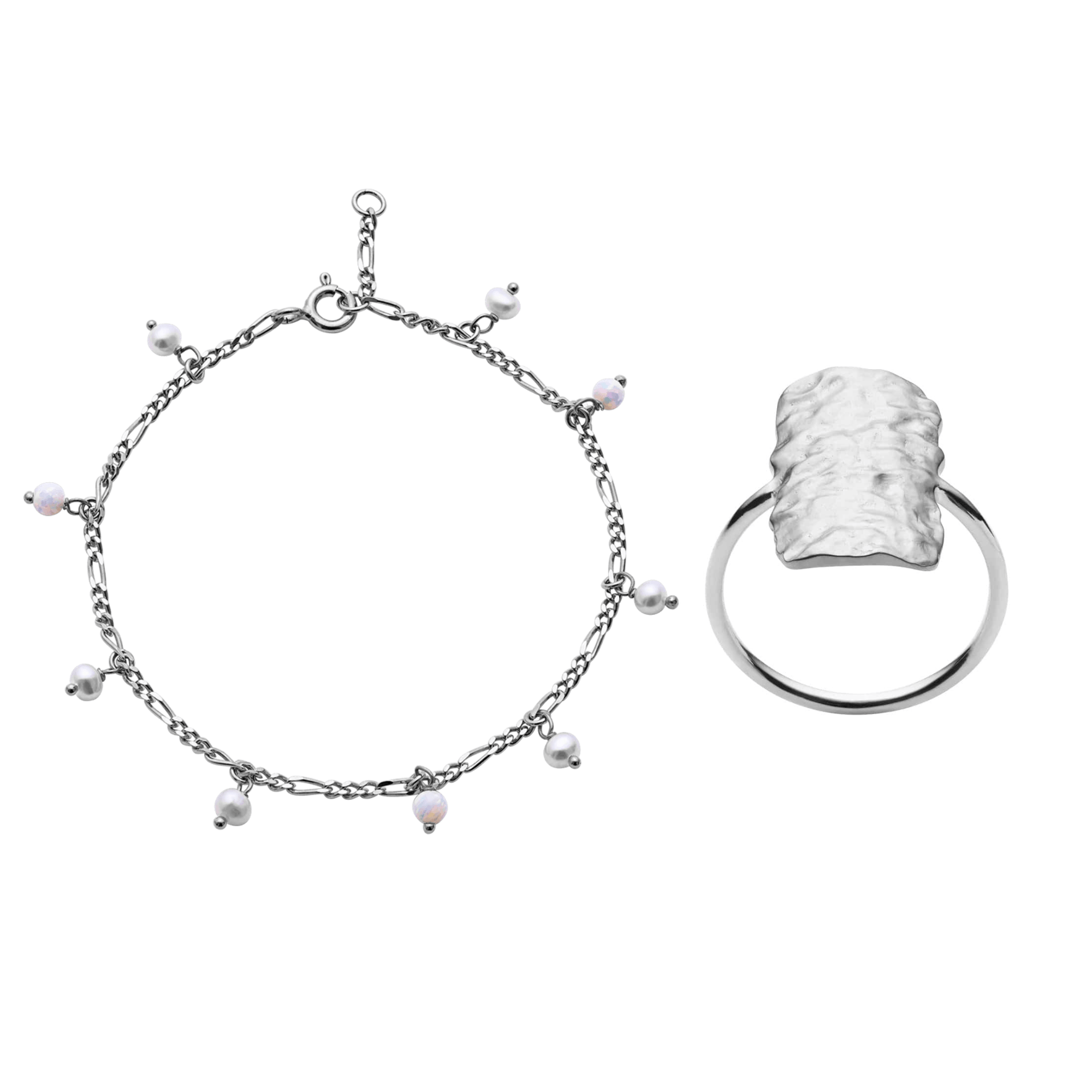 Maanesten Smykkesæt Cuesta sæt - sølv