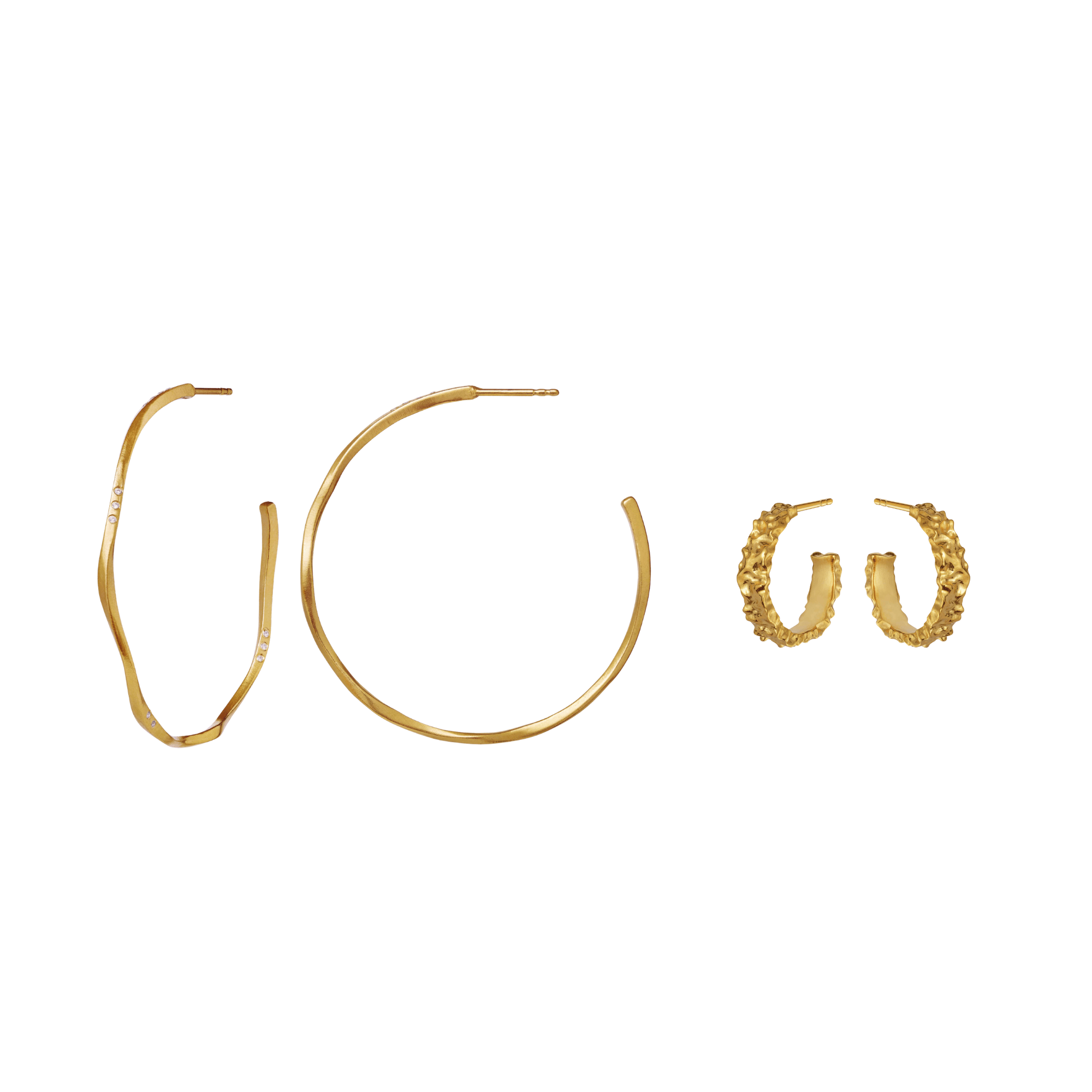 Maanesten Smykkesæt Echo smykkesæt - forgyldt