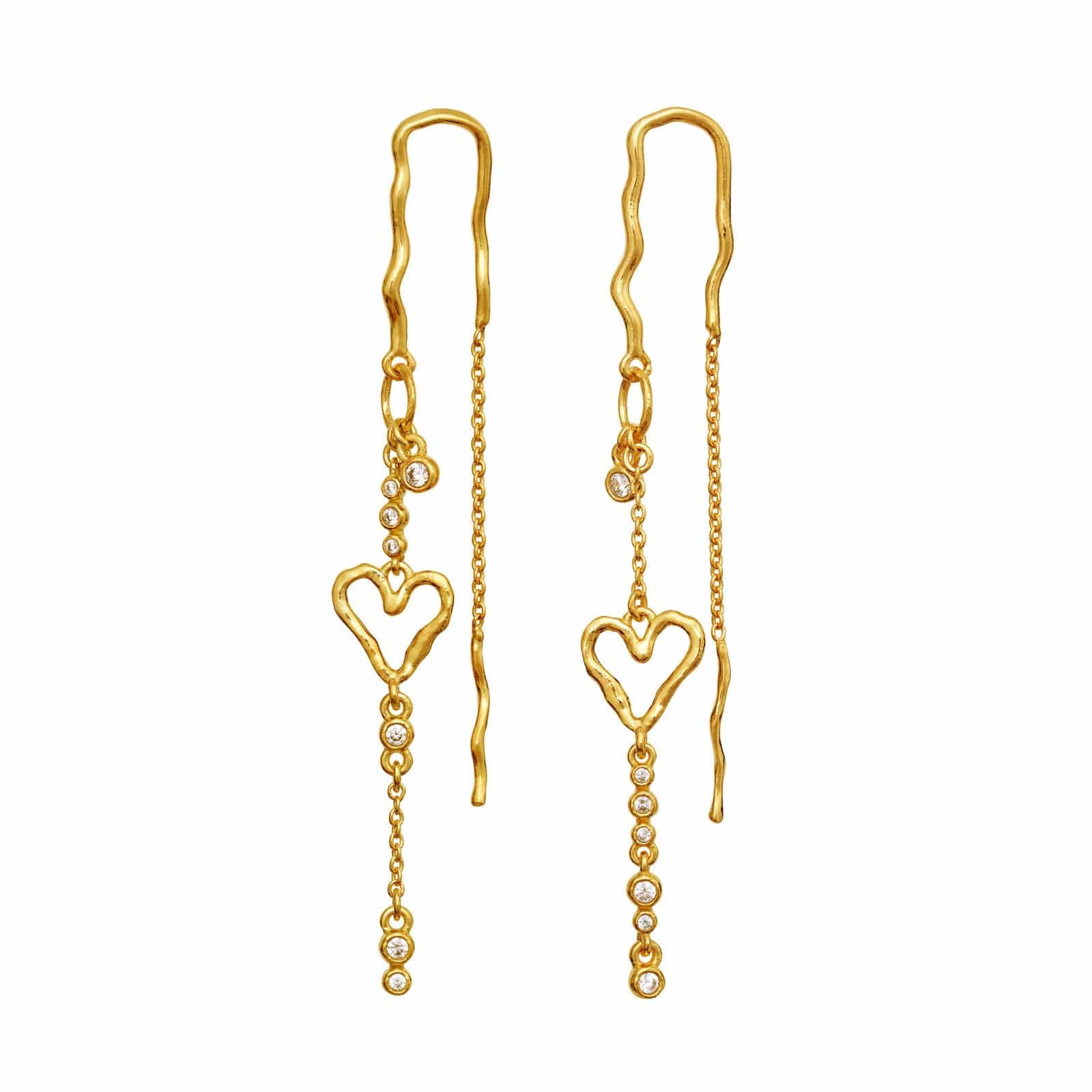 Maanesten Øreringe Eliori Twinkle - forgyldt 10168a