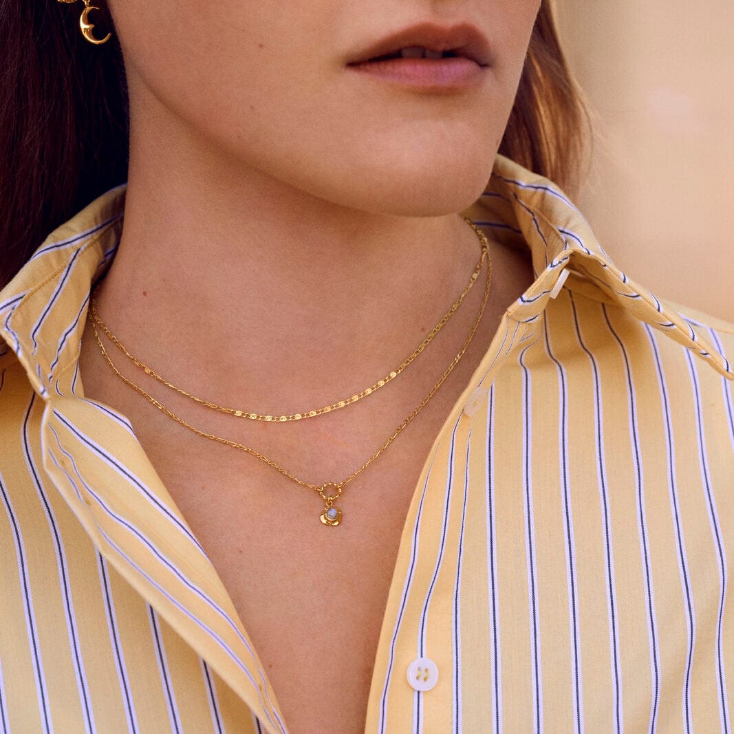 Maanesten Halskæder Eva Choker halskæde - Forgyldt 2550a