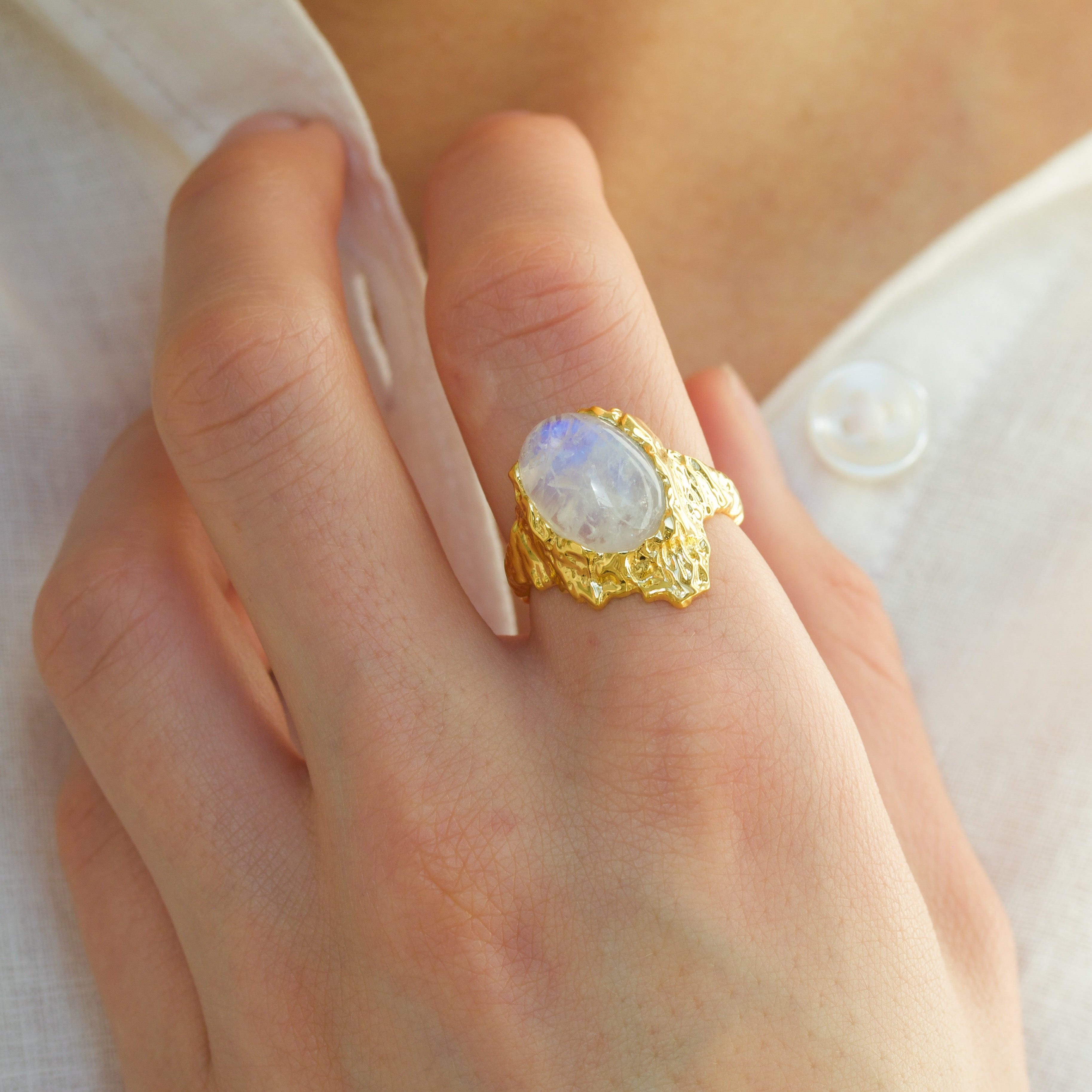 Maanesten Ringe Gudinde Ring Månesten