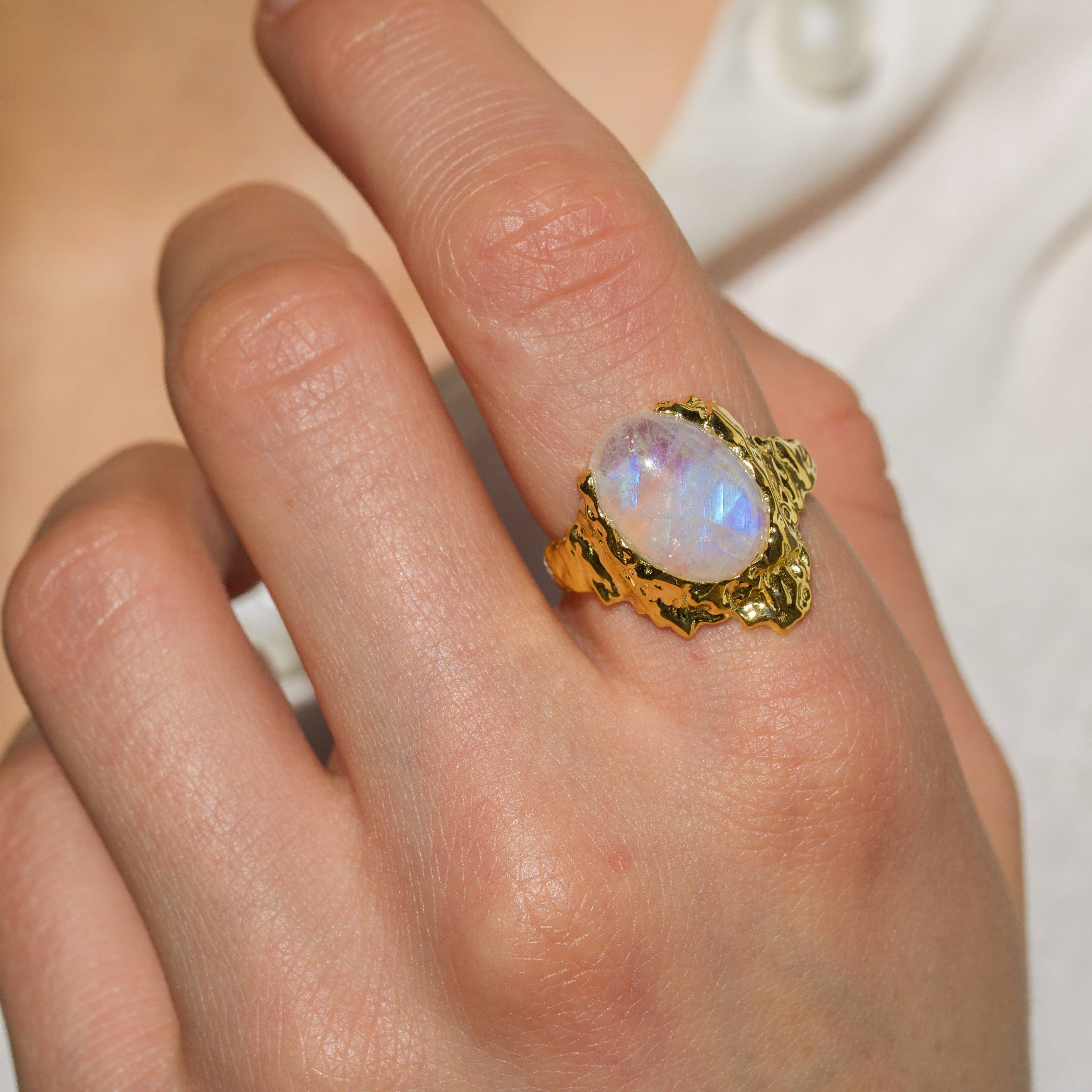 Maanesten Ringe Gudinde Ring Månesten