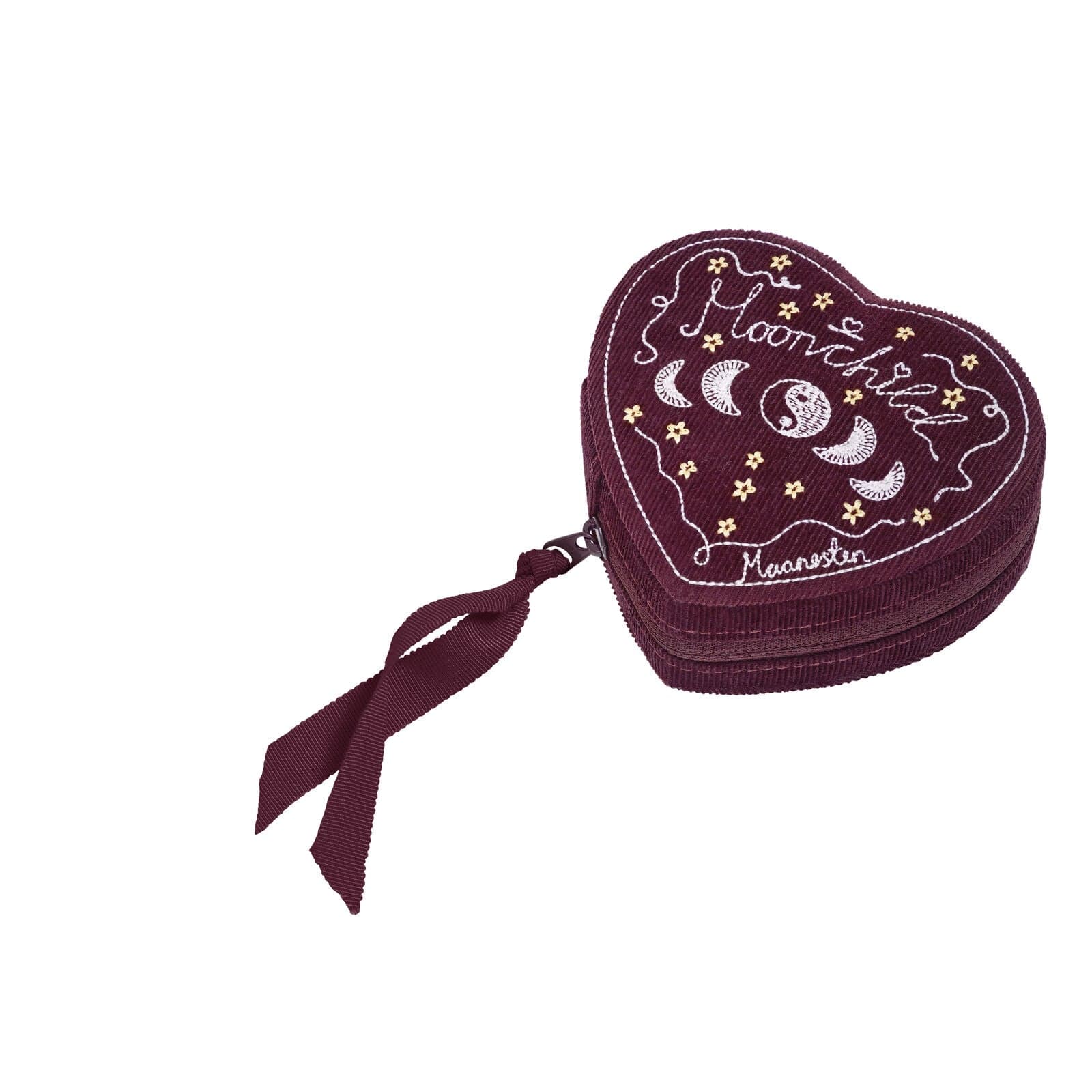 Maanesten Smykkeskrin Heart Jewelry Box, Maroon 4207