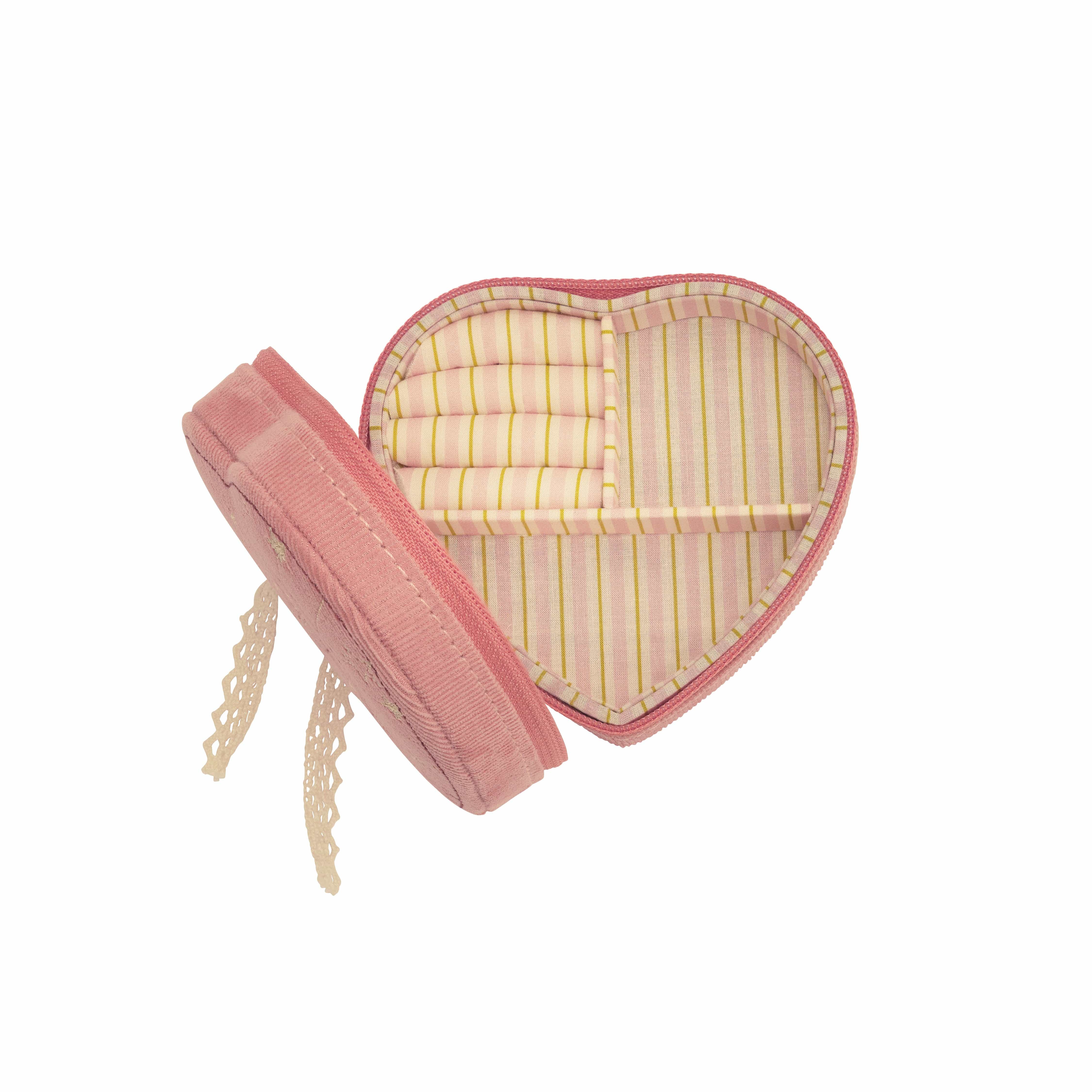 Maanesten Smykkeskrin Heart Jewelry Box Pink Theatre Magic 4109