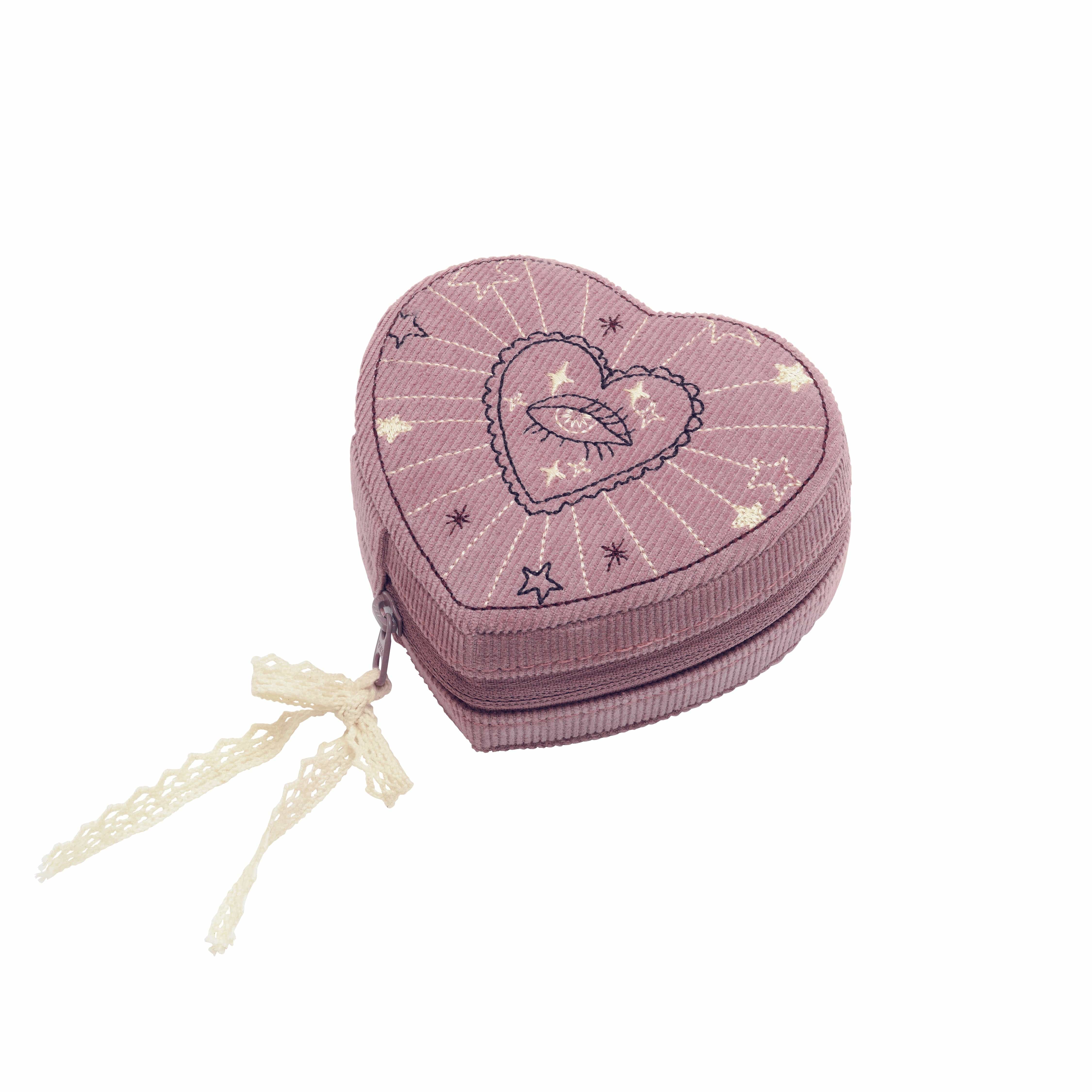 Maanesten Smykkeskrin Heart Jewelry Box Purple Theatre Magic 4108