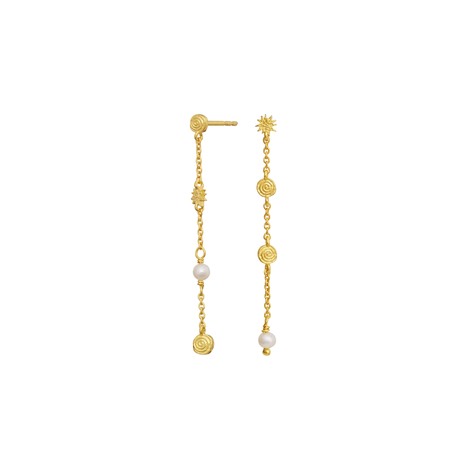 Maanesten Jennie ørering - forgyldt 10135a