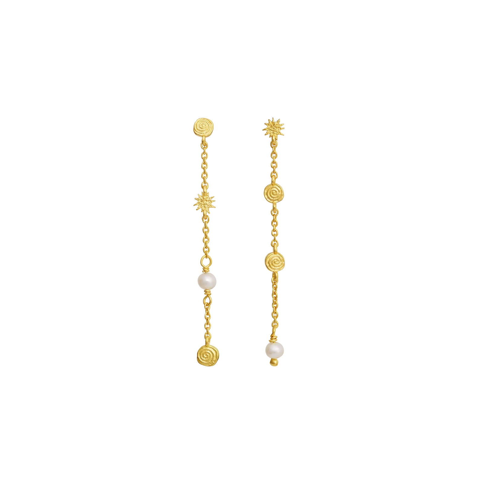 Maanesten Jennie ørering - forgyldt 10135a