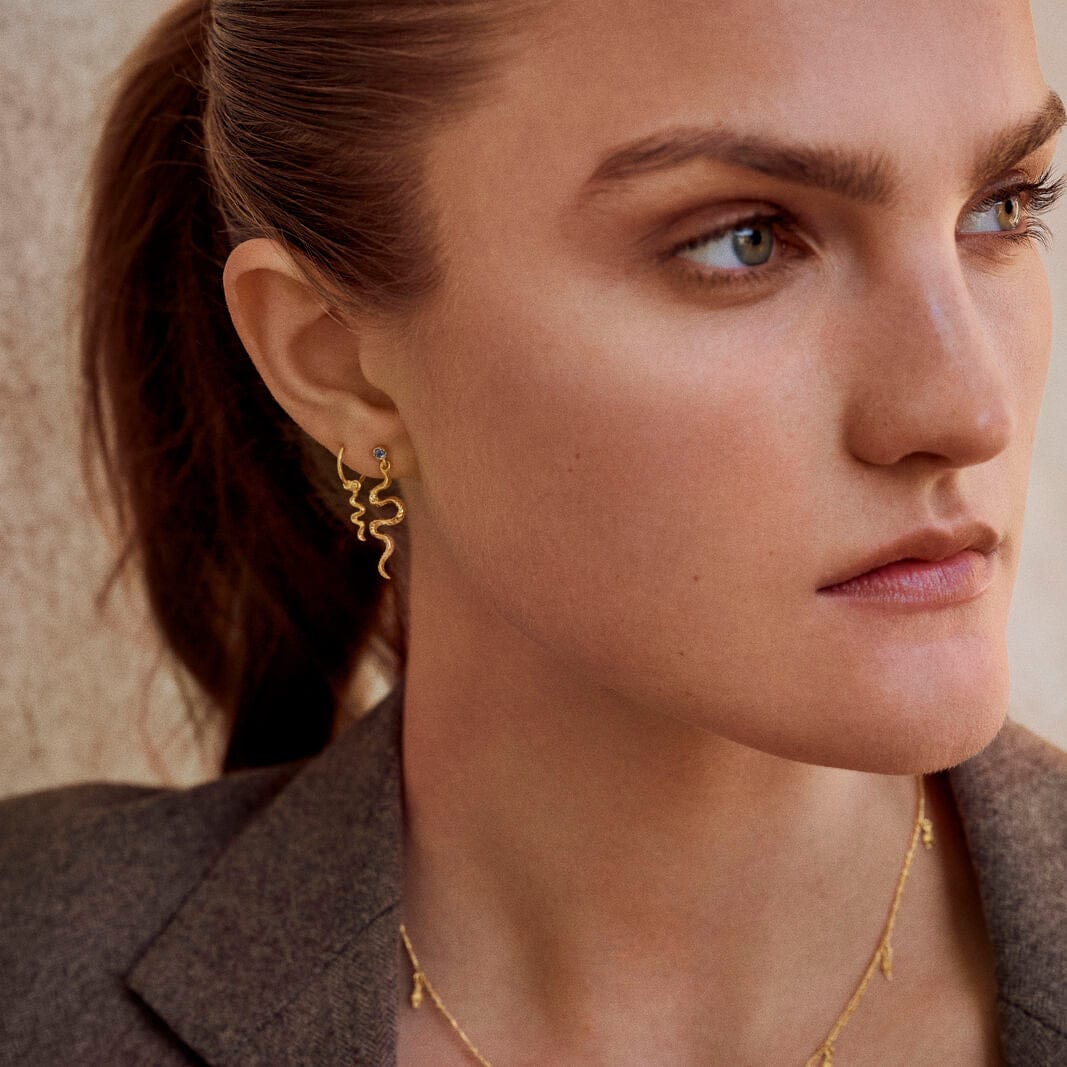 Maanesten Øreringe Lucy øreringe - Forgyldt 9605a