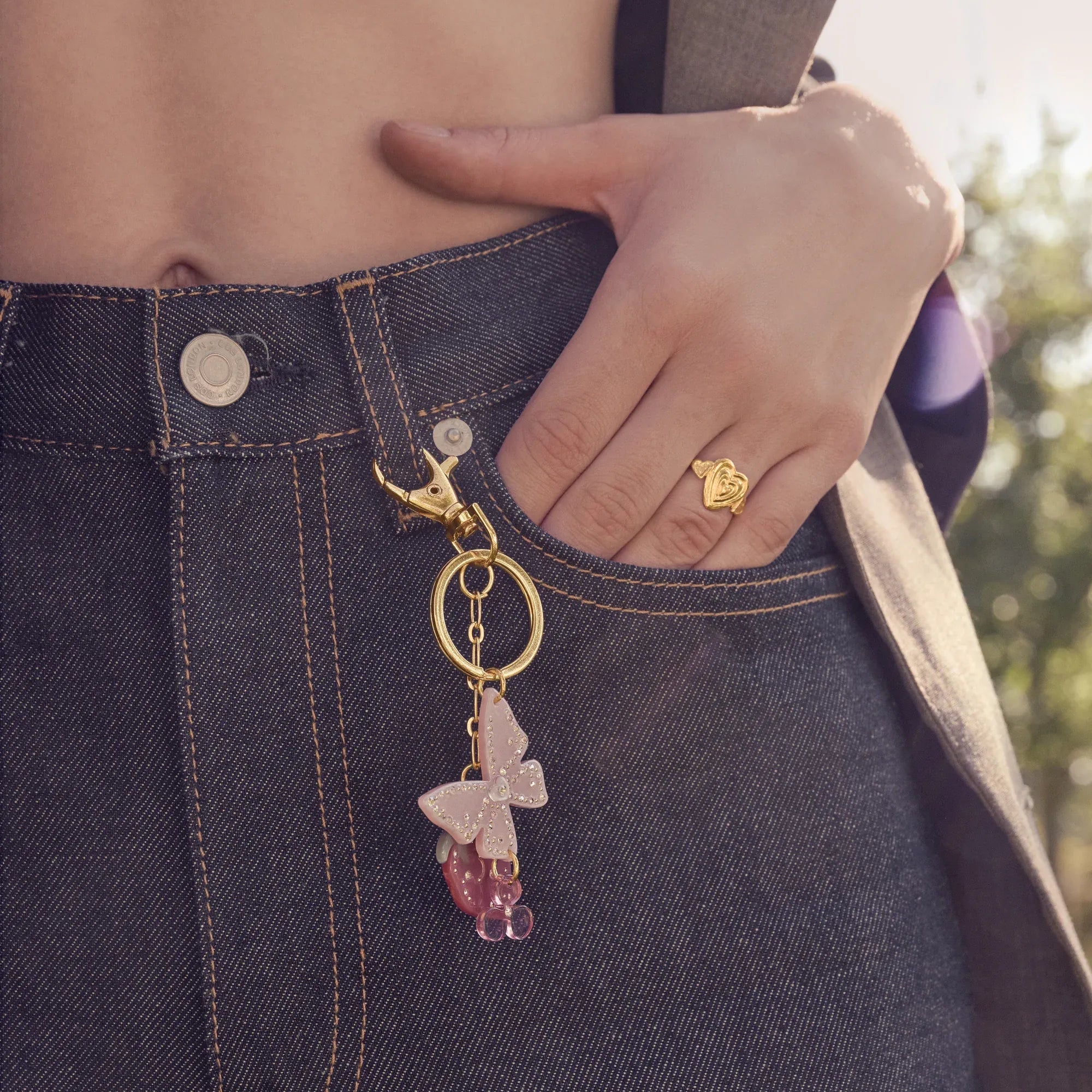 Maanesten Mabel Ring - forgyldt