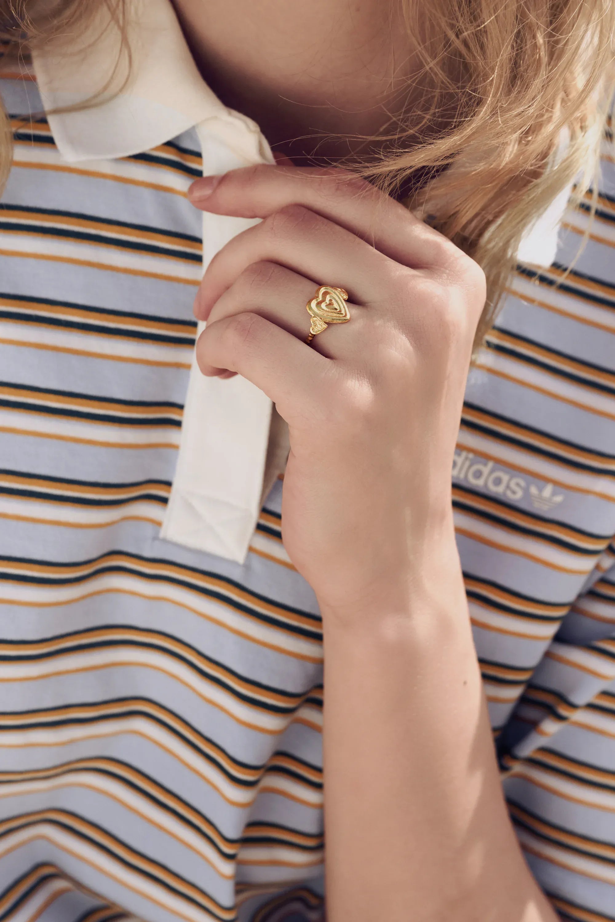 Maanesten Mabel Ring - forgyldt