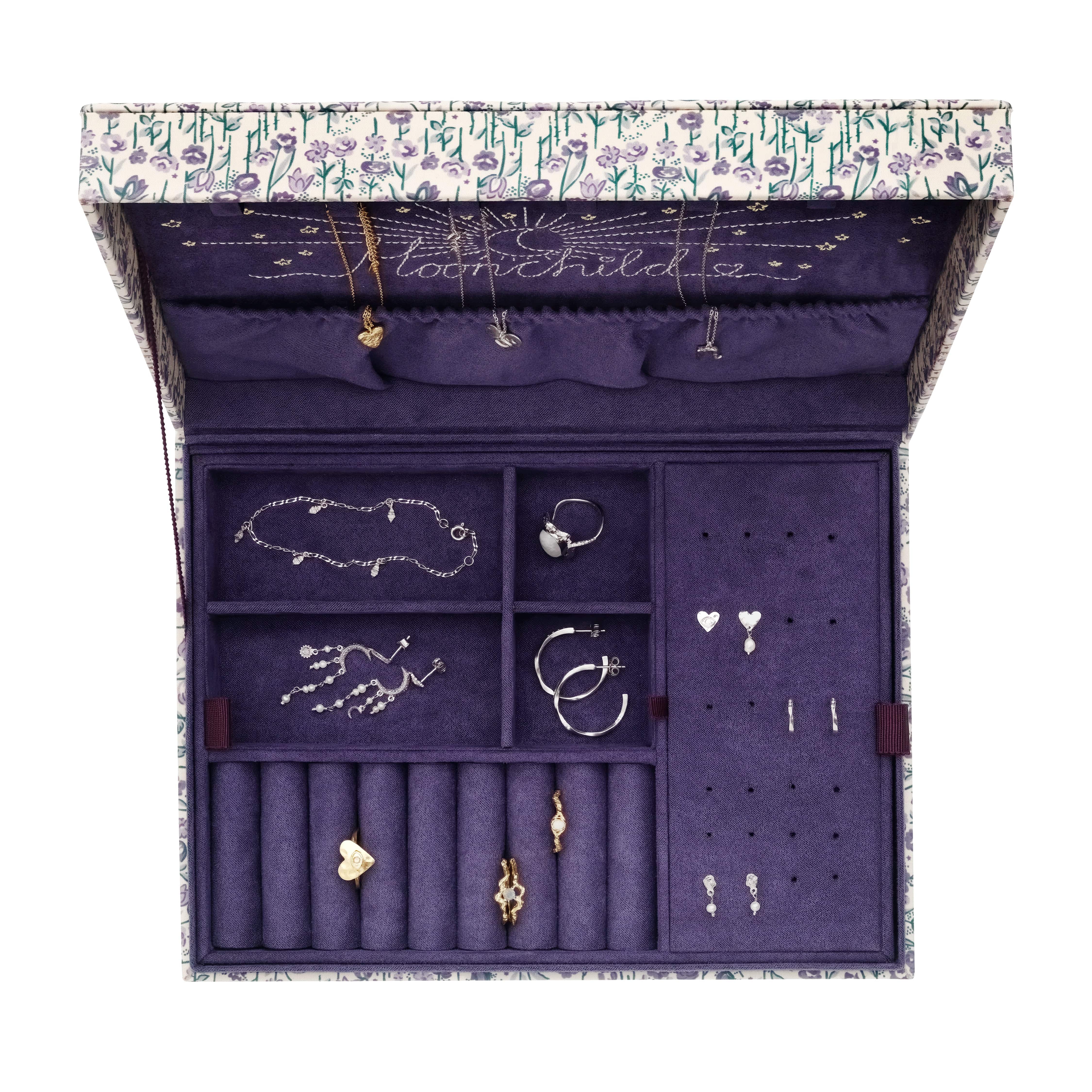 Maanesten Smykkeskrin Margaret smykkeskrin - Purple heart 4194