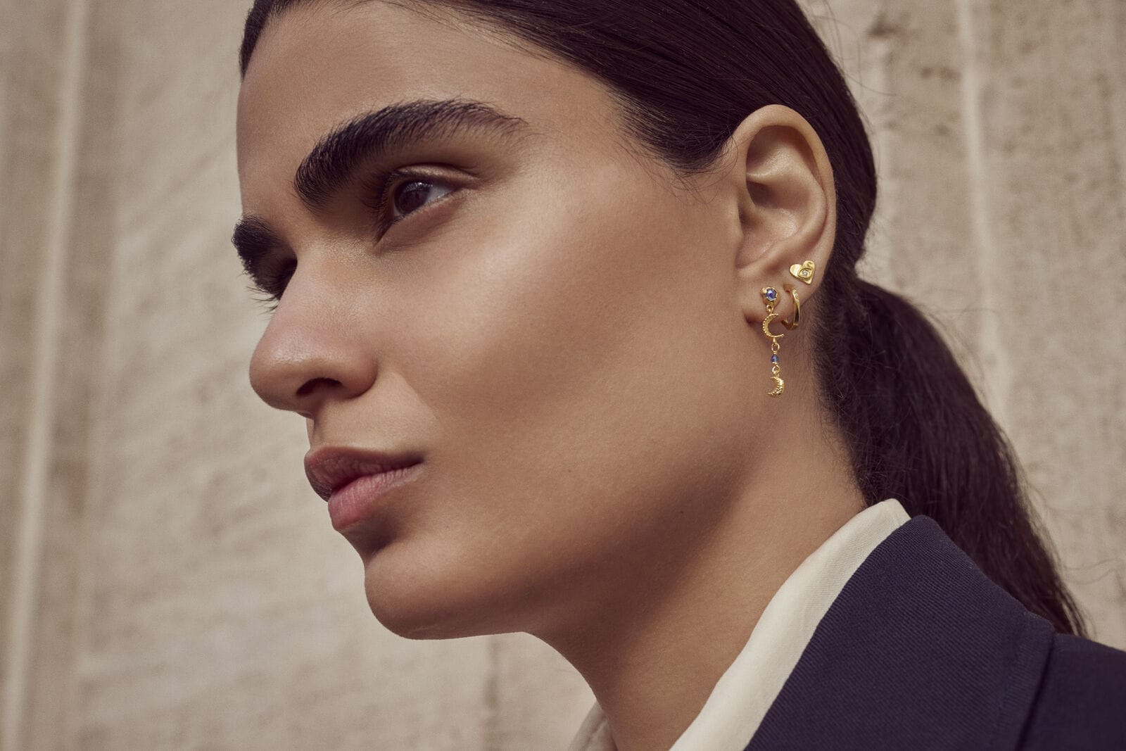 Maanesten Øreringe Pheobe øreringe- Forgyldt 9735a