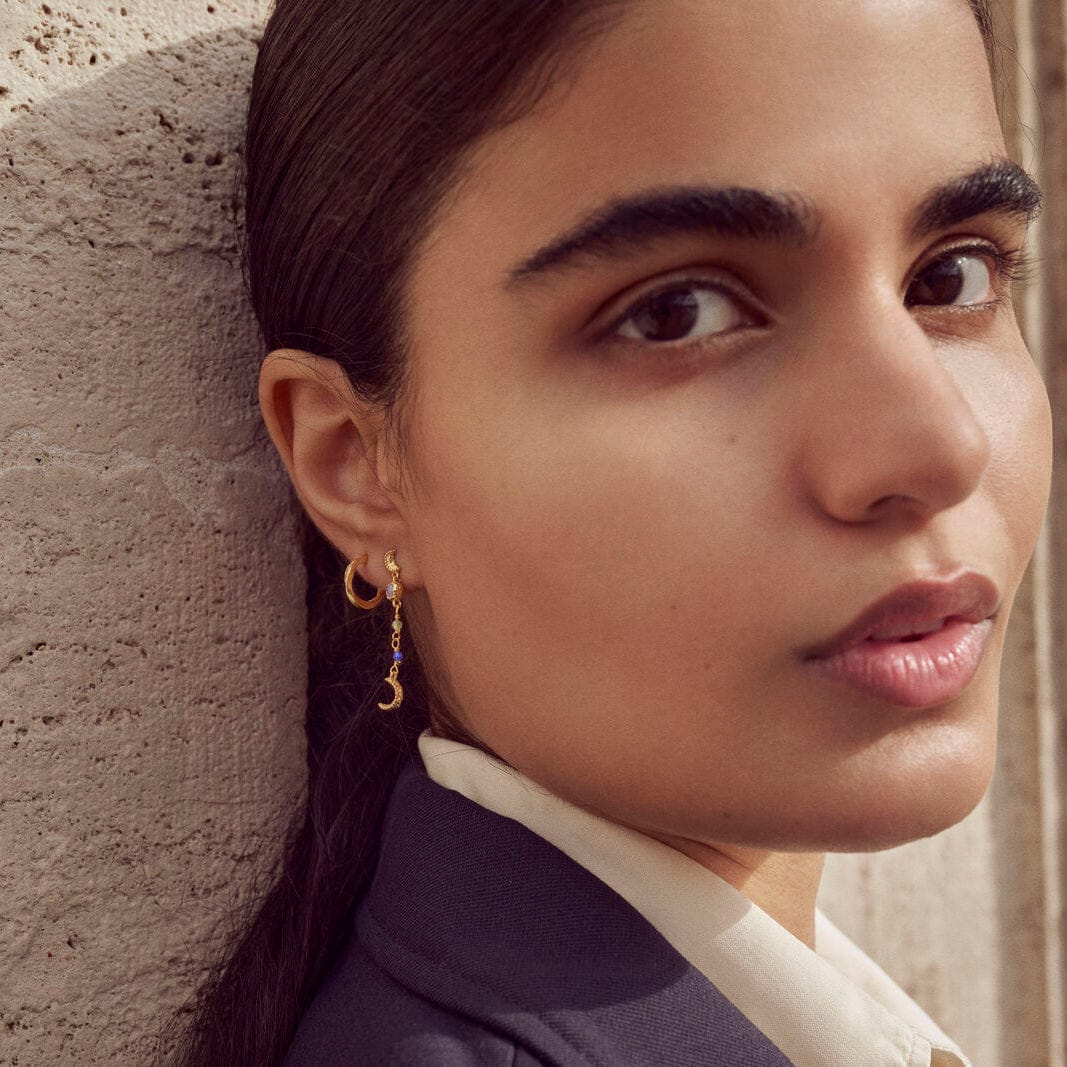 Maanesten Øreringe Pheobe øreringe- Forgyldt 9735a