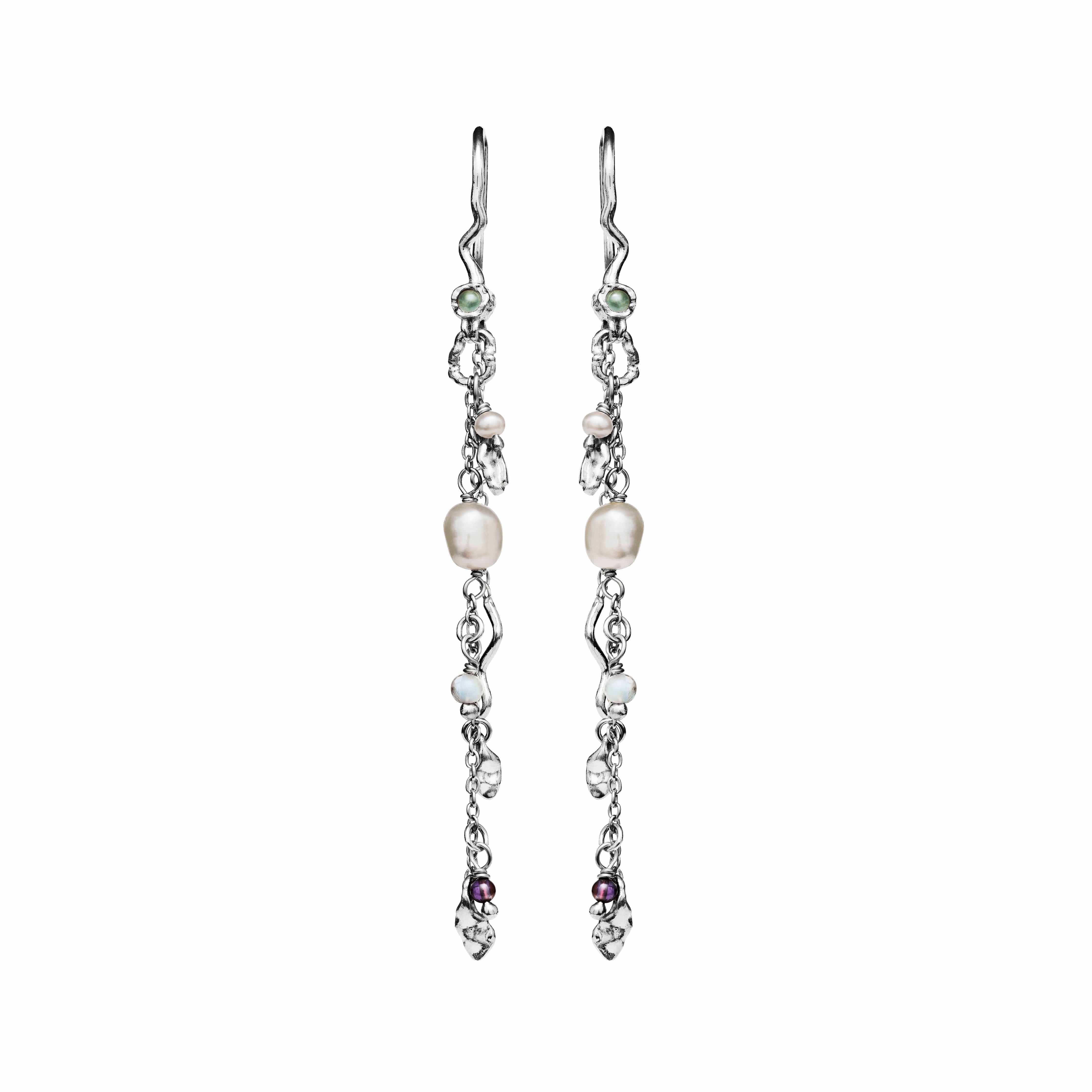 Maanesten Øreringe Poppy Ørekæde 9672c