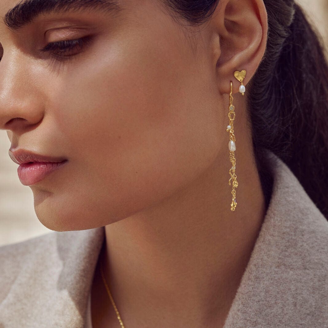 Maanesten Smykkesæt Poppy sæt - forgyldt