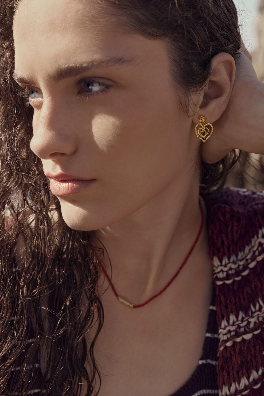 Maanesten Sada øreringe - forgyldt 10110A