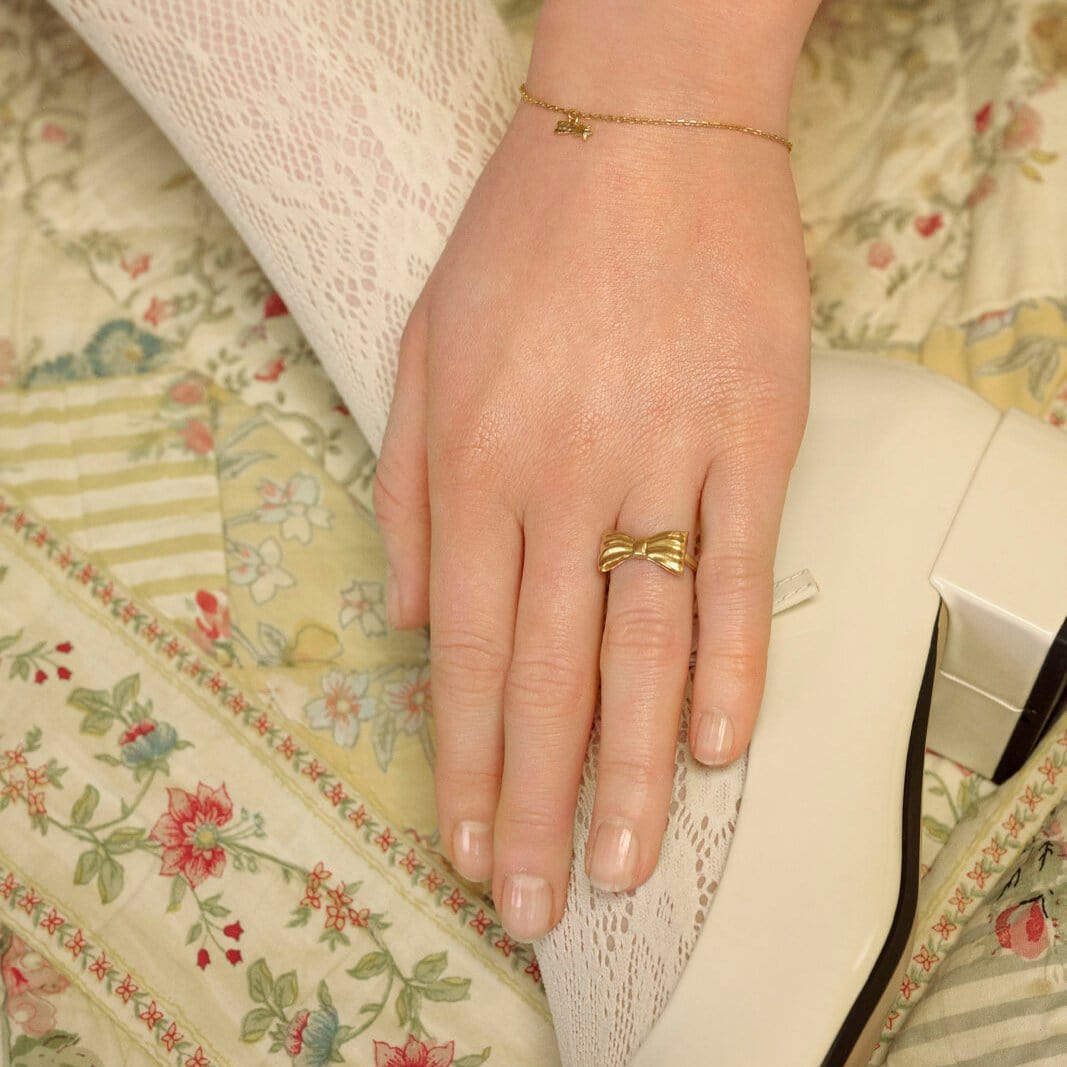 Maanesten Ringe Satin ring - forgyldt