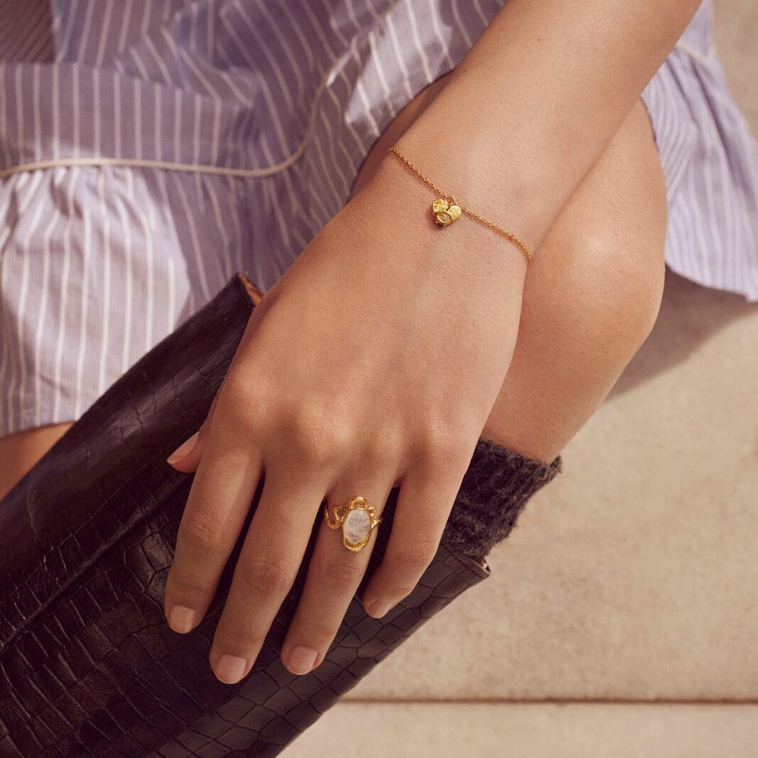 Maanesten Smykkesæt Siren sæt - forgyldt