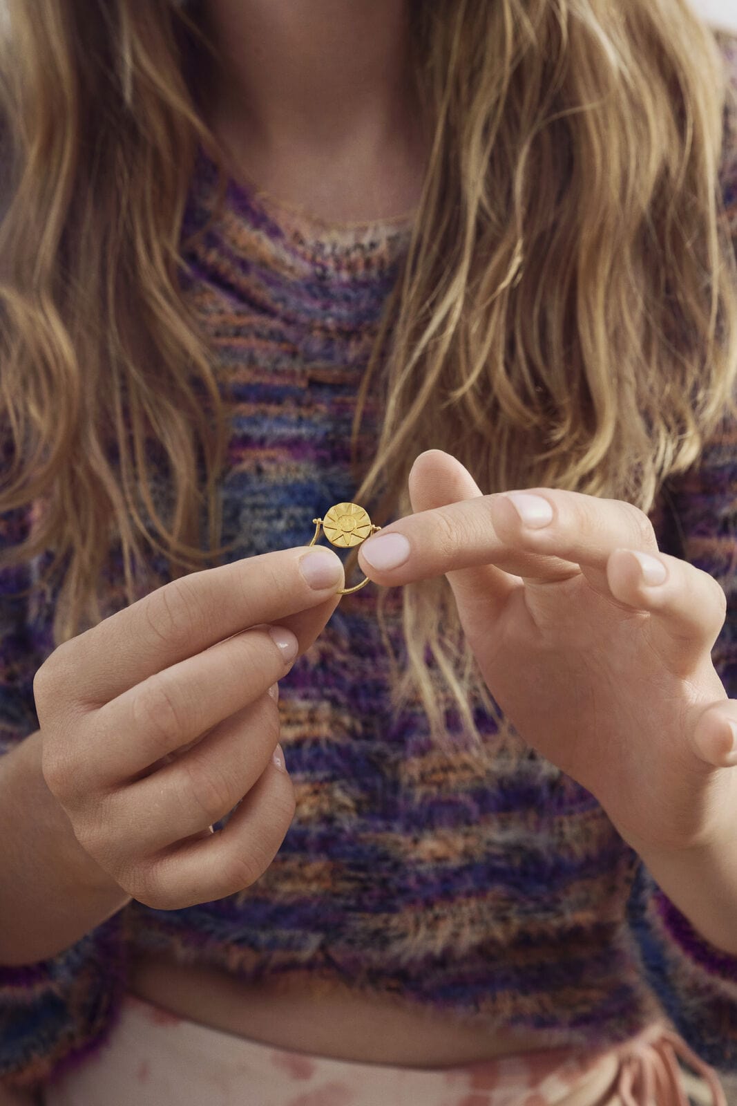 Maanesten Ringe Sunna vendbar Ring - forgyldt