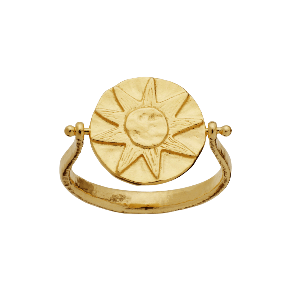 Maanesten Ringe Sunna vendbar Ring - forgyldt