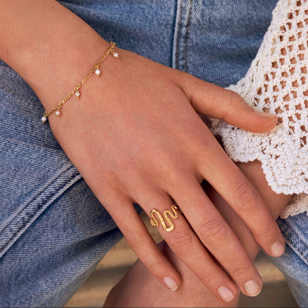 Maanesten Ringe Viva Ring - Forgyldt