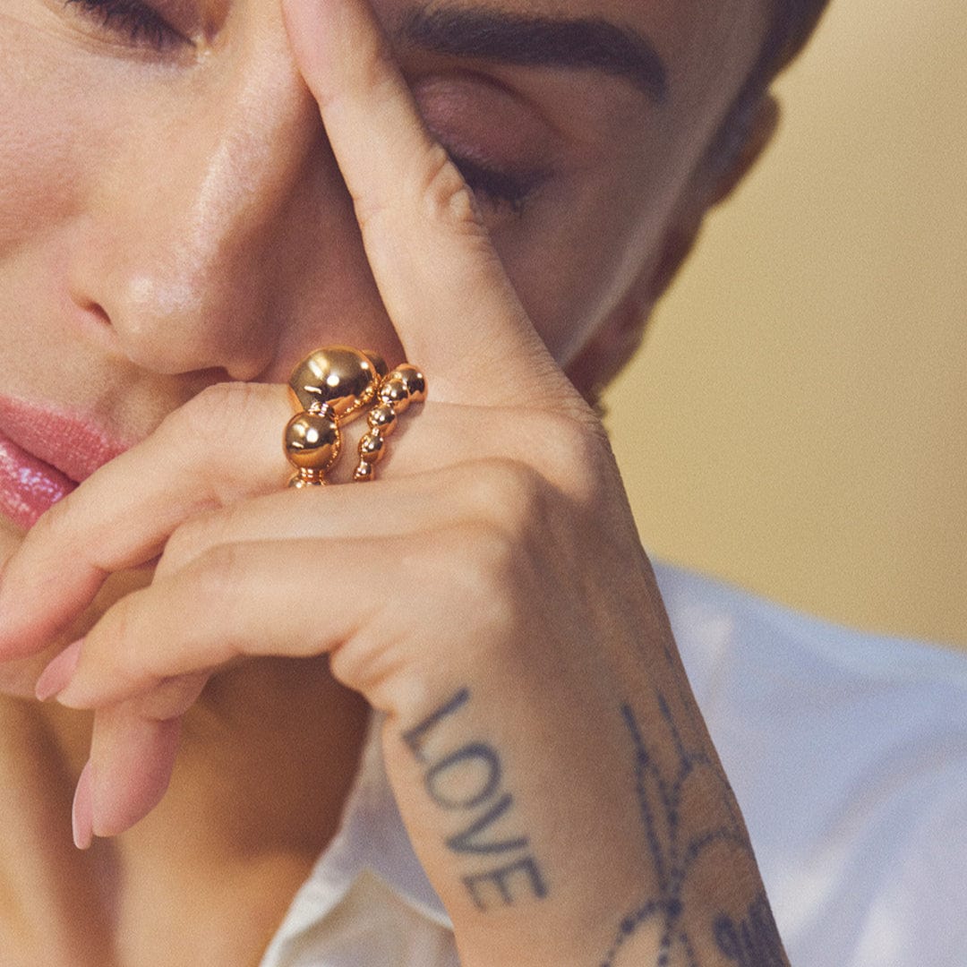 Mads Z Ringe Big Ball ring - 14 Karat