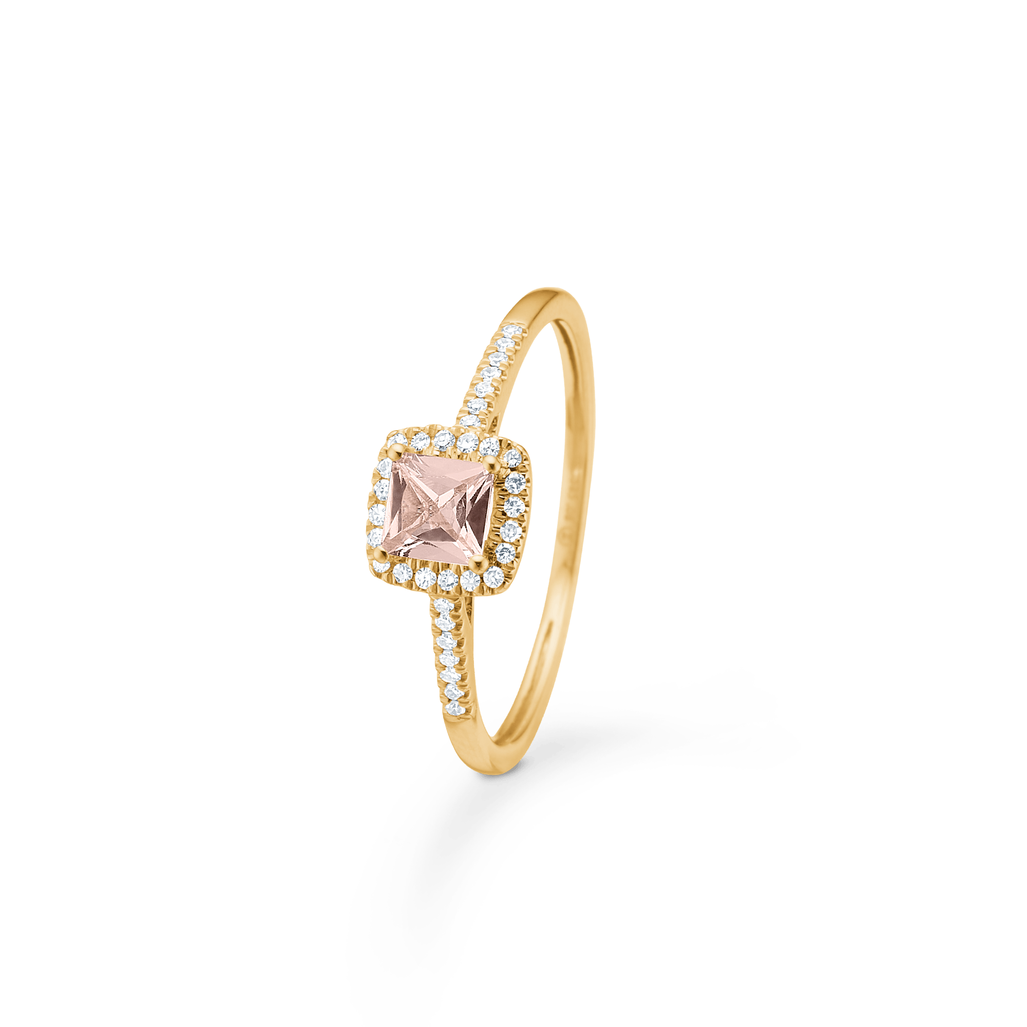 Mads Z Blush n' Blue ring med morganit og 0,085 ct. - 14 karat