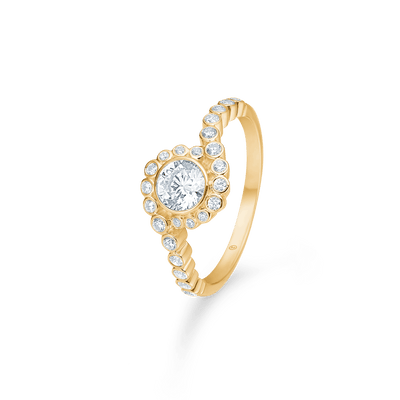 Mads Z Ringe Carmen ring med zirkon - 8 kt.