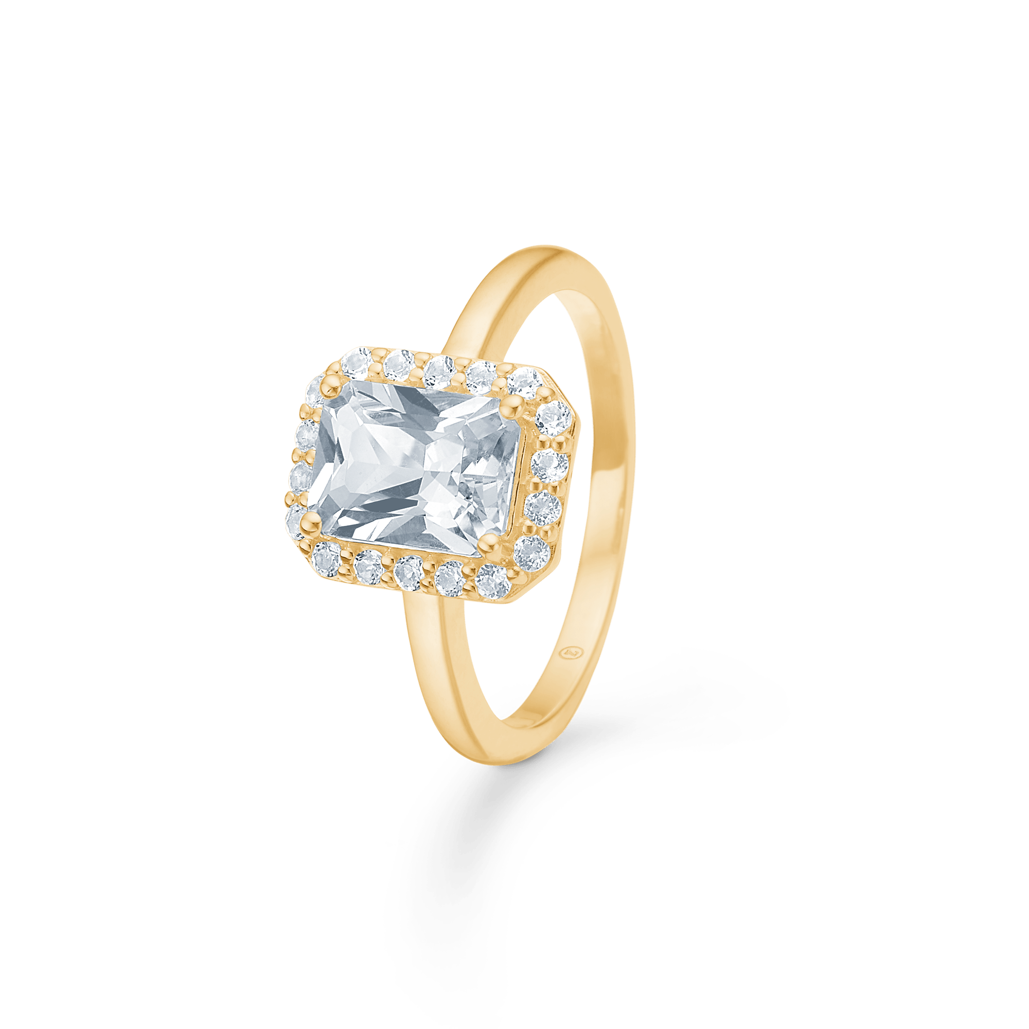 Mads Z Ringe Celestial by Medina ring med hvid topas - 8 kt.