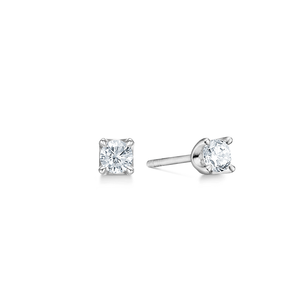 Mads Z Øreringe Crown ørestik m. 0,40ct. W.SI diamant - 14 kt. 1611640