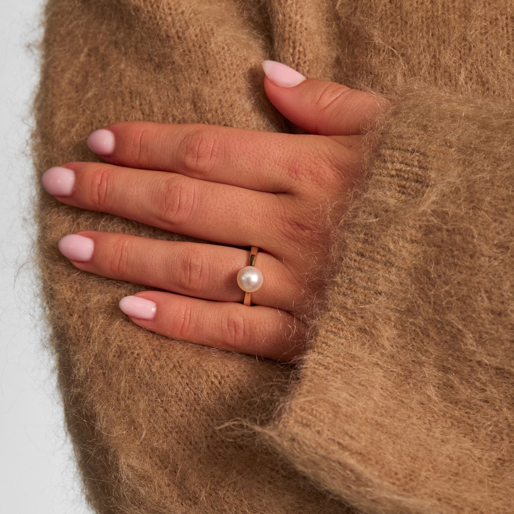 Mads Z Ringe Crown Pearl ring m. kulturperle - 14 Karat