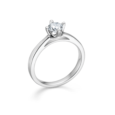 Mads Z Ringe Crown ring m. 0,50 ct. W.SI - 14 kt. hvidguld