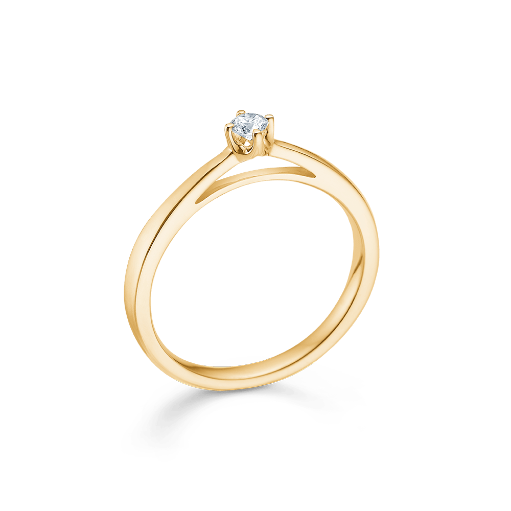 Mads Z Ringe Crown ring med 0,09 brillianter W.SI - 14 kt.