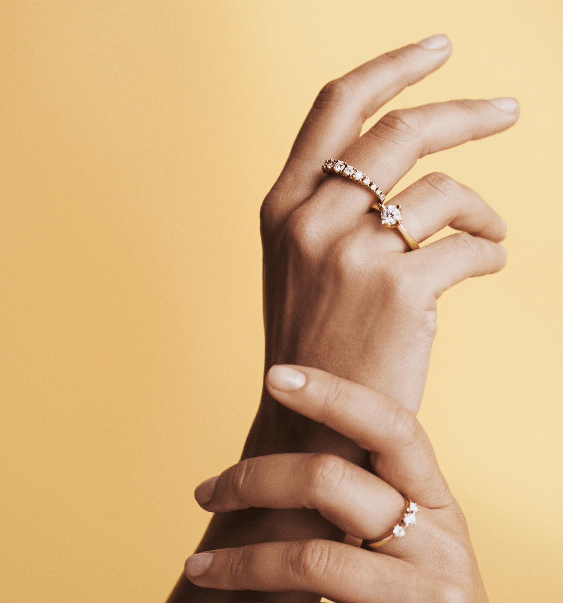 Mads Z Ringe Crown solitaire ring med 0,50 ct. diamant - 14 Karat