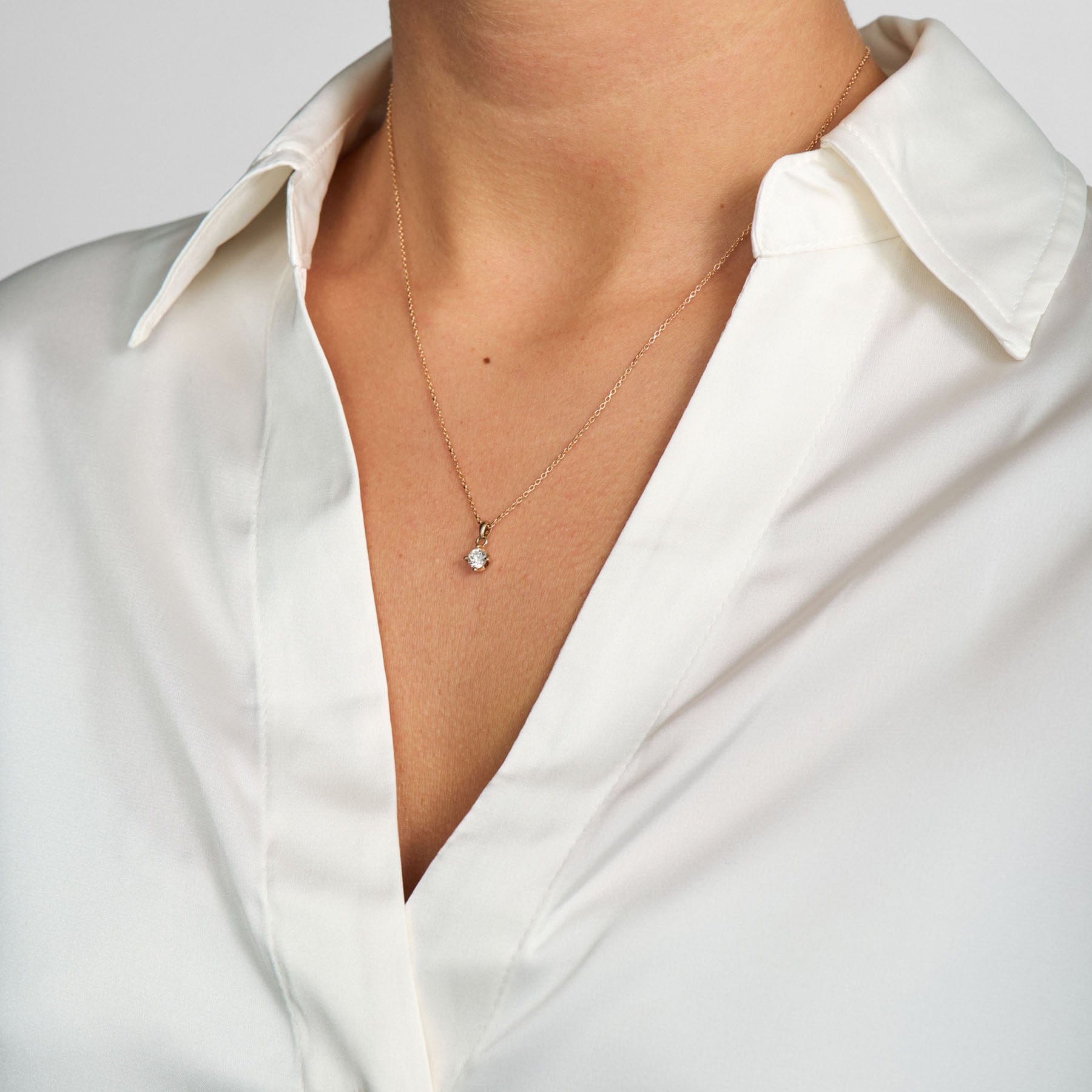 Mads Z Halskæder Crown vedhæng med 0,34 ct. diamant - 14 Karat 1531634