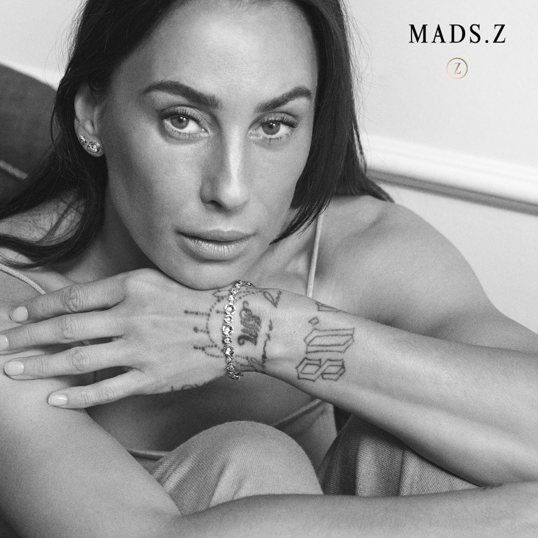 Mads Z Armbånd Fleur armbånd med hvid topas - sølv 2156108