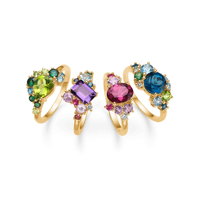 Mads Z Ringe Four Seasons Spring ring med peridot - 14 kt.